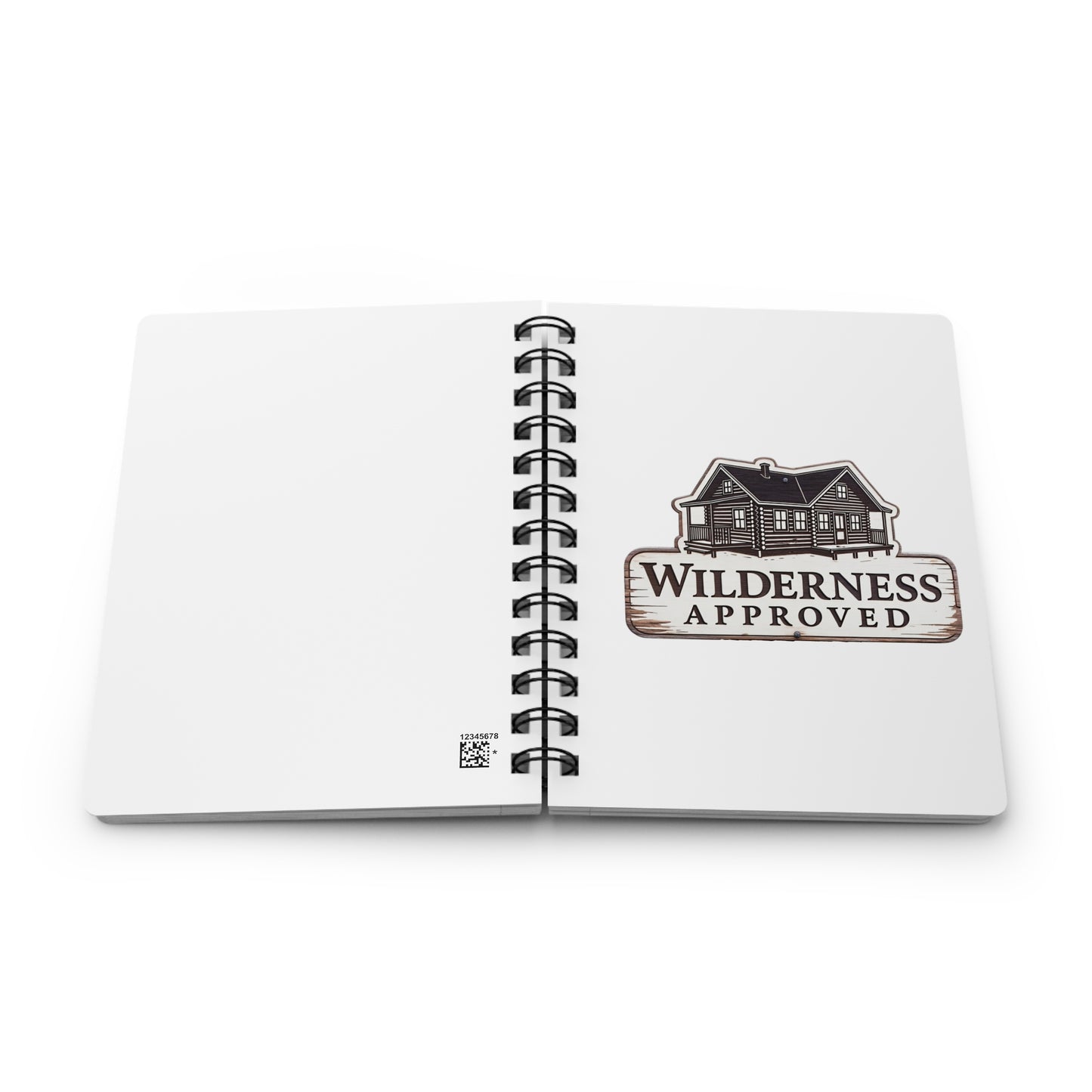 Wilderness Approved Spiral Journal — Cabin Logo Adventure Notebook