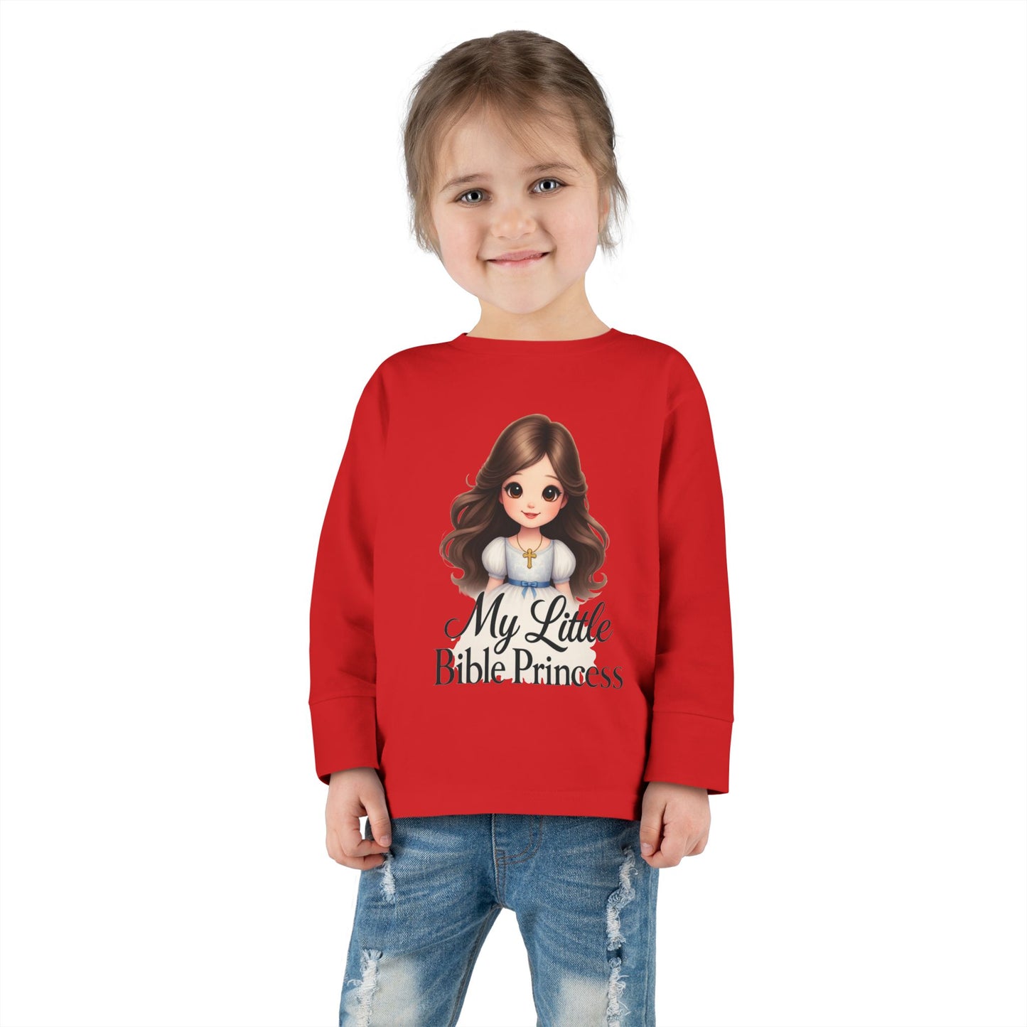 My Little Bible Princess Toddler Long Sleeve Tee