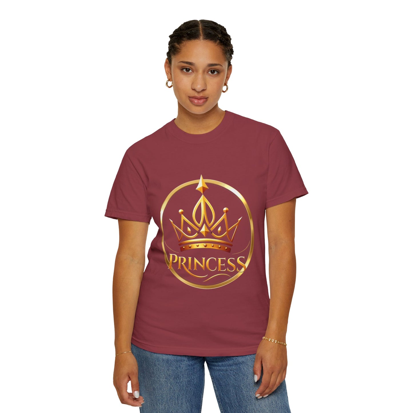 Princess Crown T‑Shirt — Gold Foil Royalty Graphic