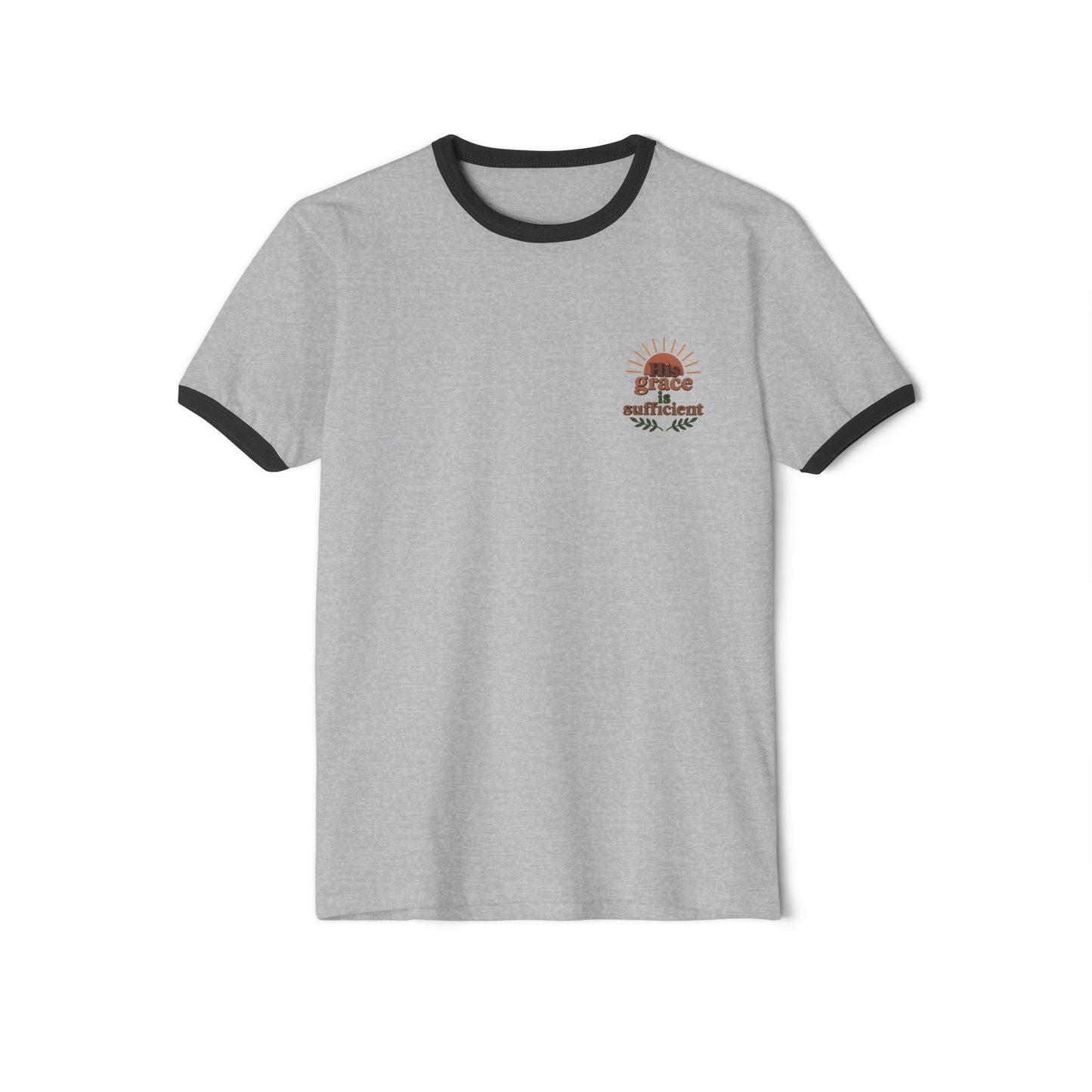 His Grace Is Sufficient Unisex Cotton Ringer T-Shirt
