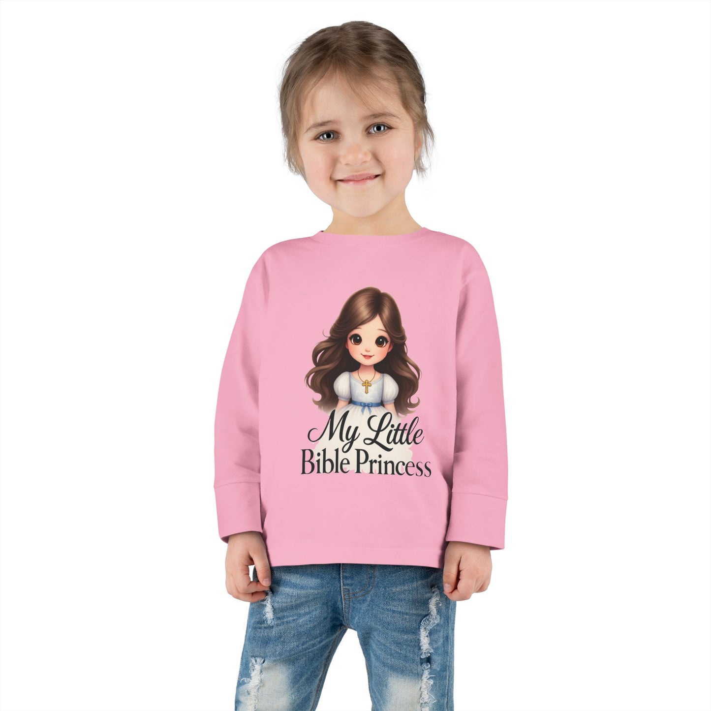 My Little Bible Princess Toddler Long Sleeve Tee