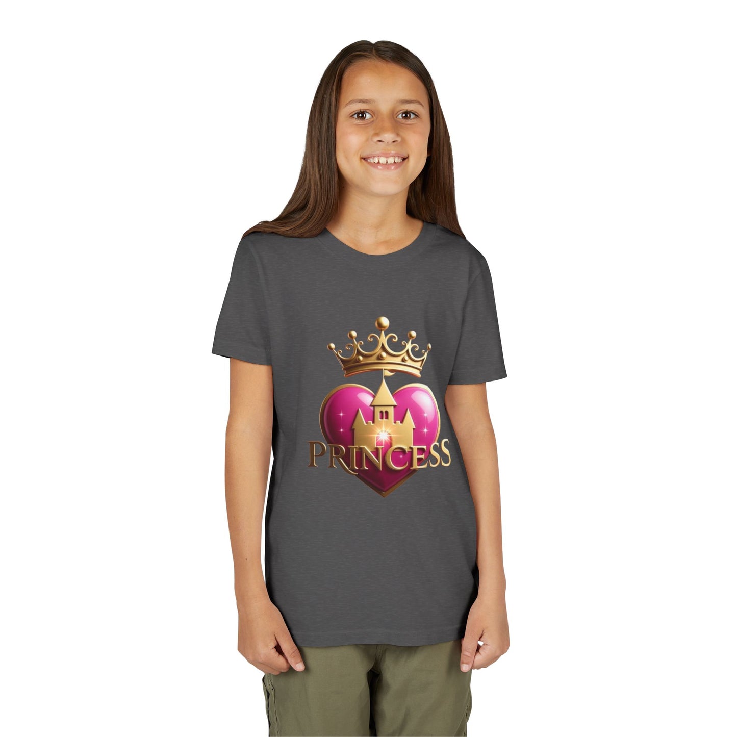 Princess Heart Youth Tee — The Royal Family Graphic Kids T-Shirt