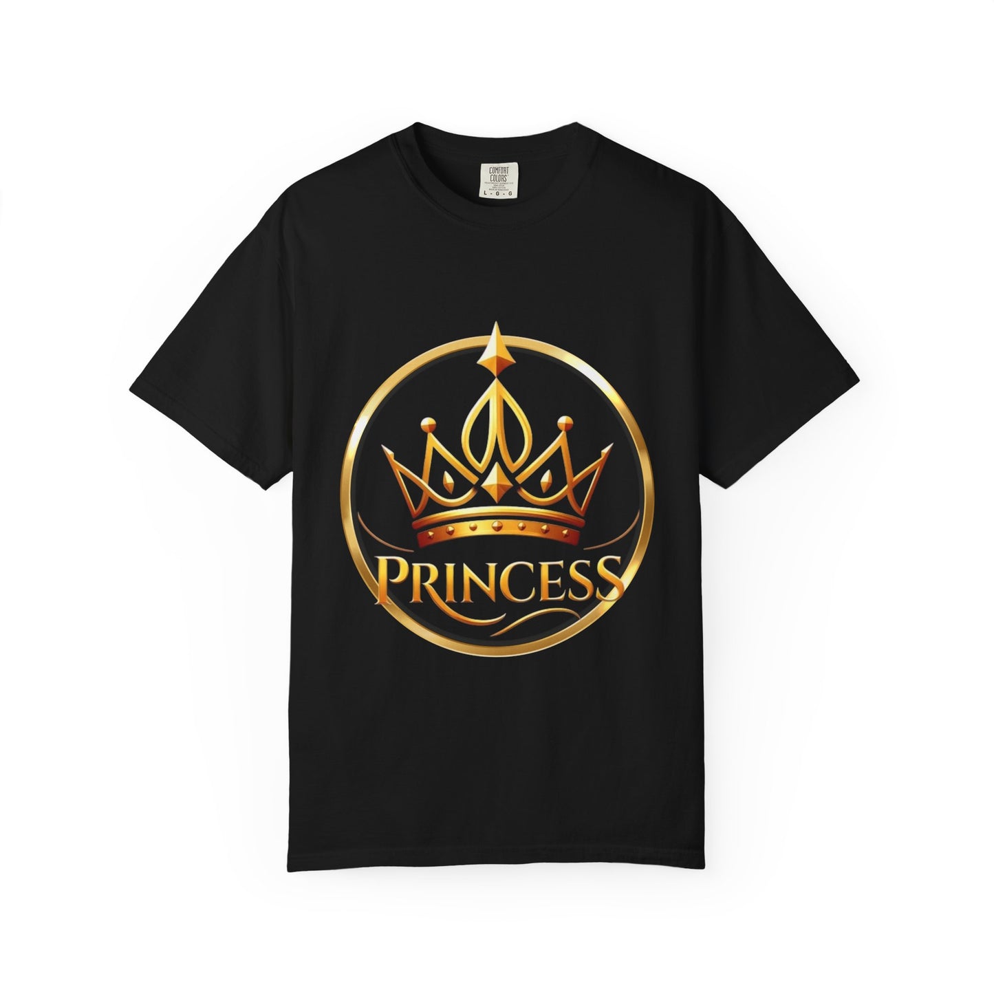 Princess Crown T‑Shirt — Gold Foil Royalty Graphic