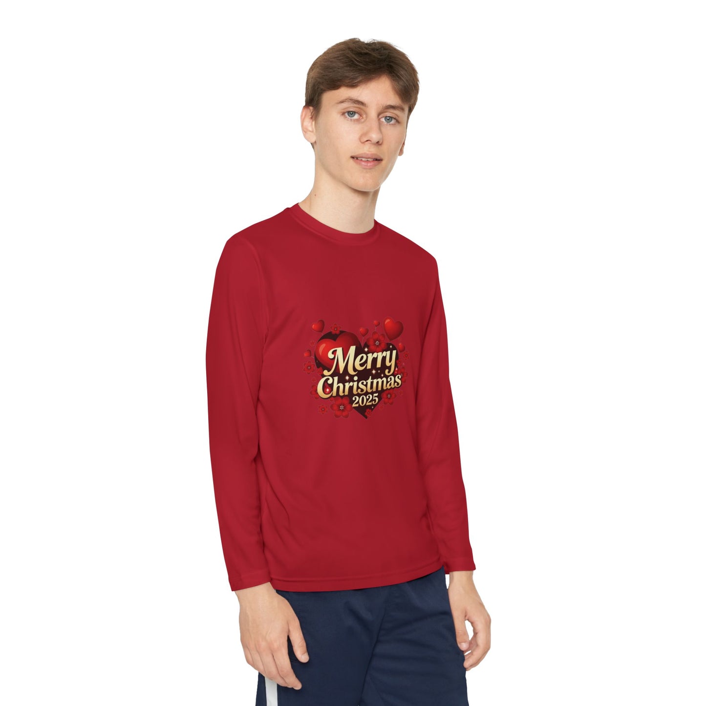Youth Long Sleeve “Merry Christmas 2025” Holiday Tee