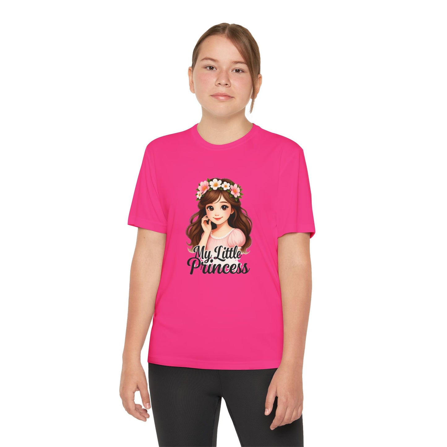 My Little Princess Youth Tee - Cute Floral Design for Girls