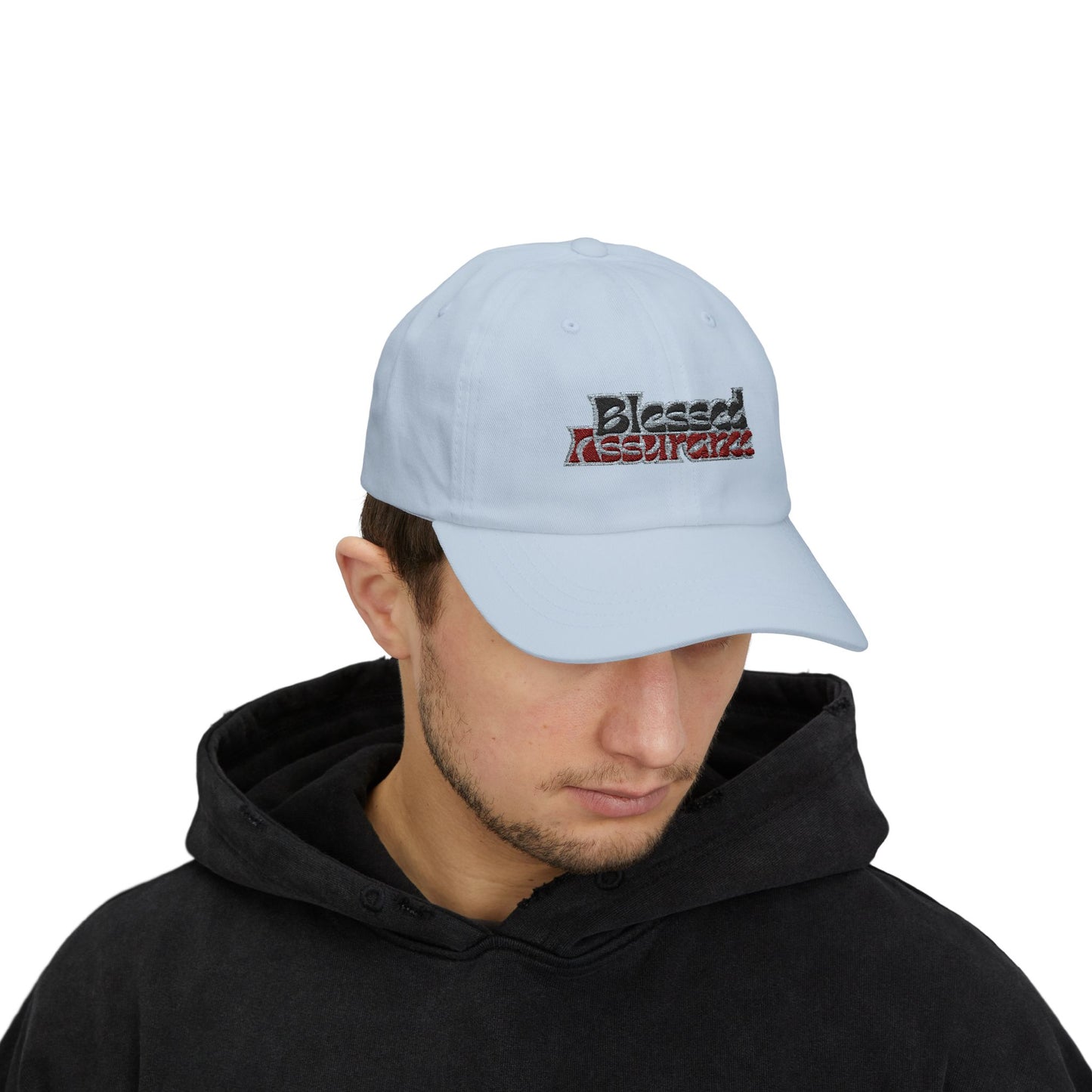 Blessed Assurance Dad Cap - Classic White Baseball Hat for Everyday Style