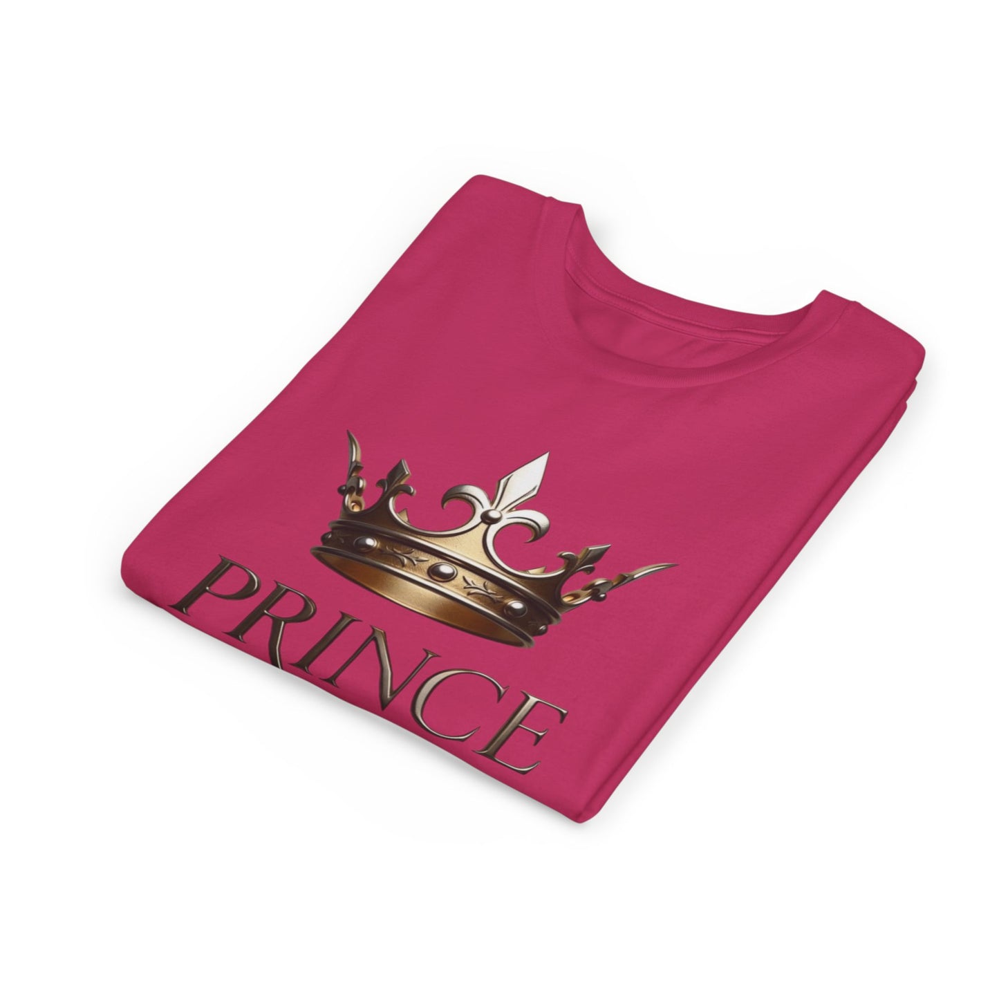 Youth Prince T‑Shirt – Gold Crown "Prince" Front & "The Royal Family" Back