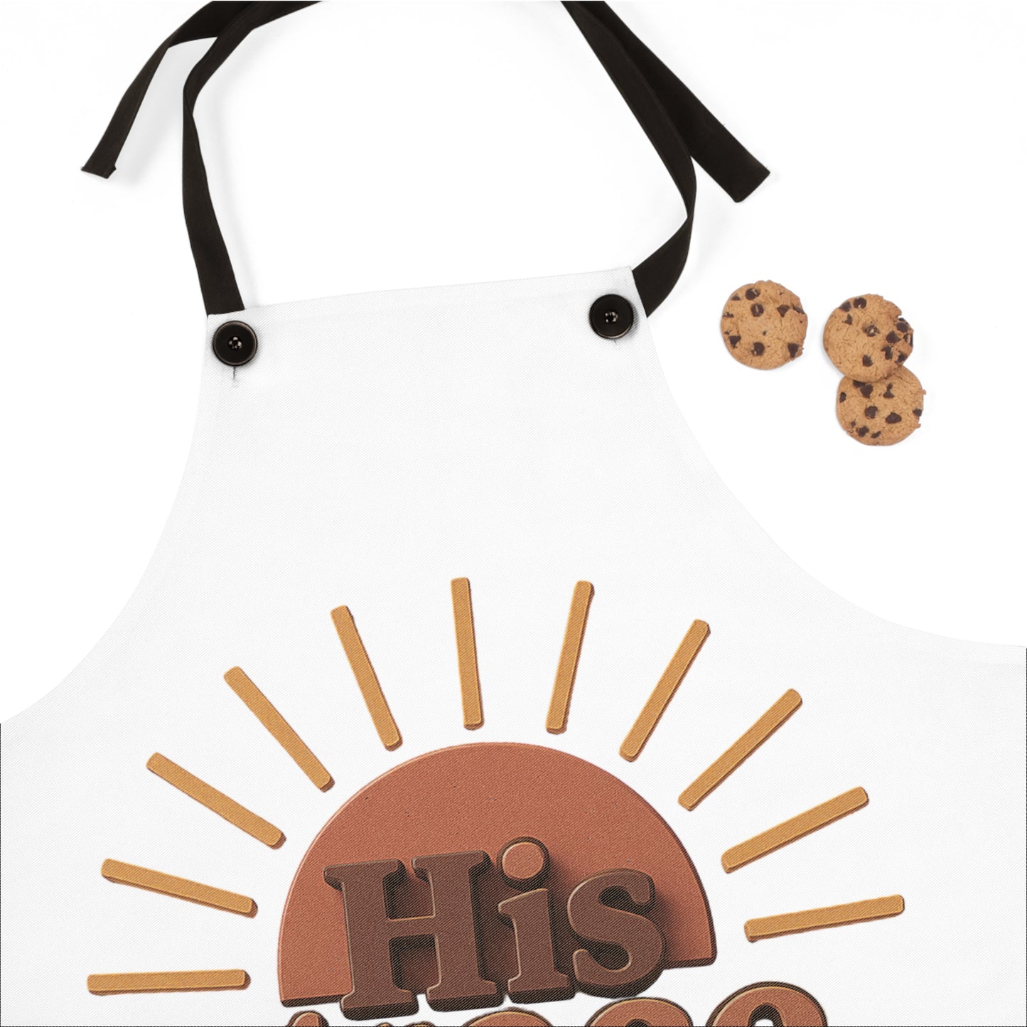 Inspirational Cooking Apron - 'His Grace is Sufficient' with Sun Design