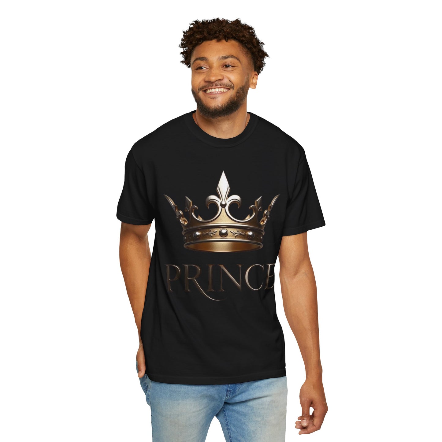 Prince Crown T‑Shirt — Regal Gold Crown Graphic Tee