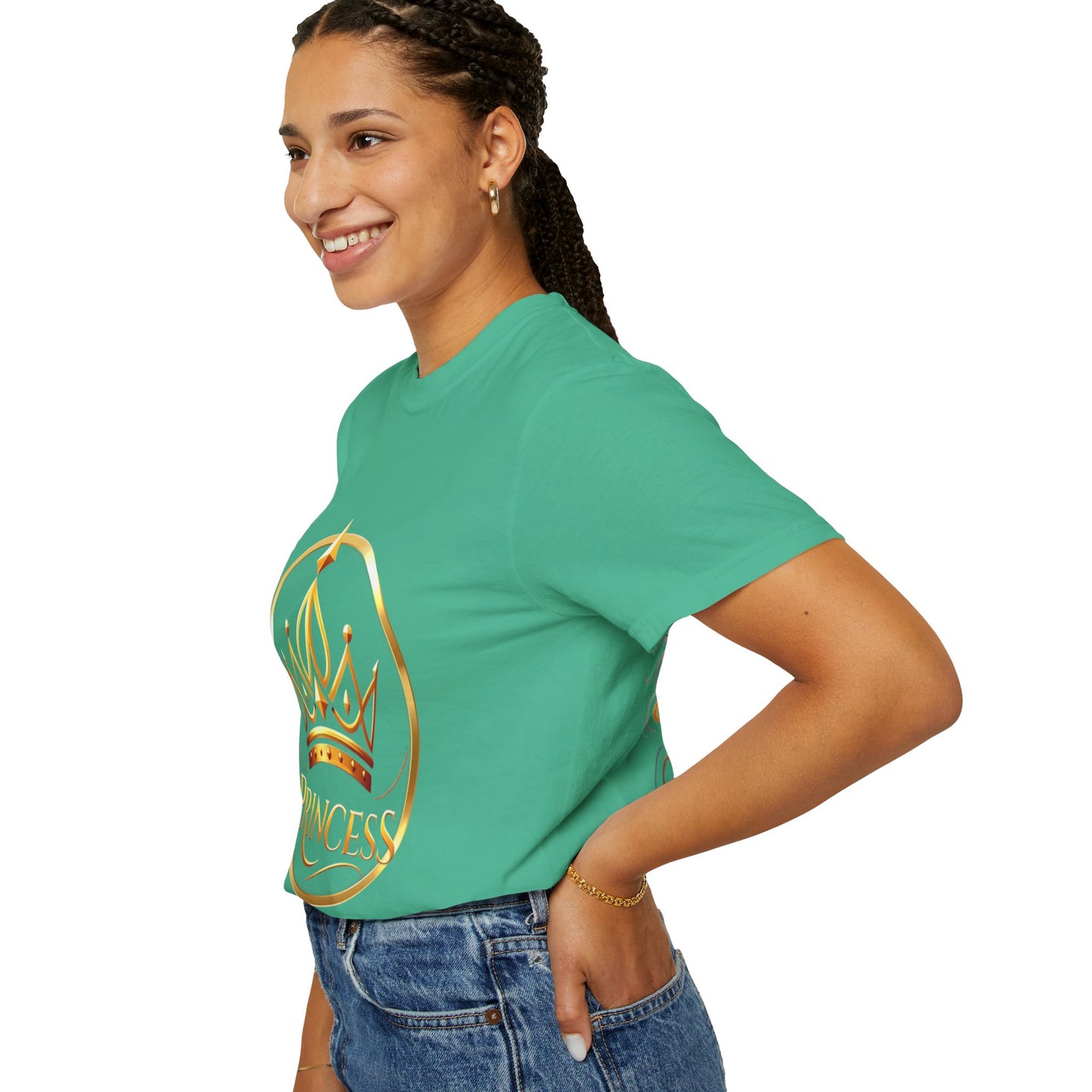 Princess Crown T‑Shirt — Gold Foil Royalty Graphic