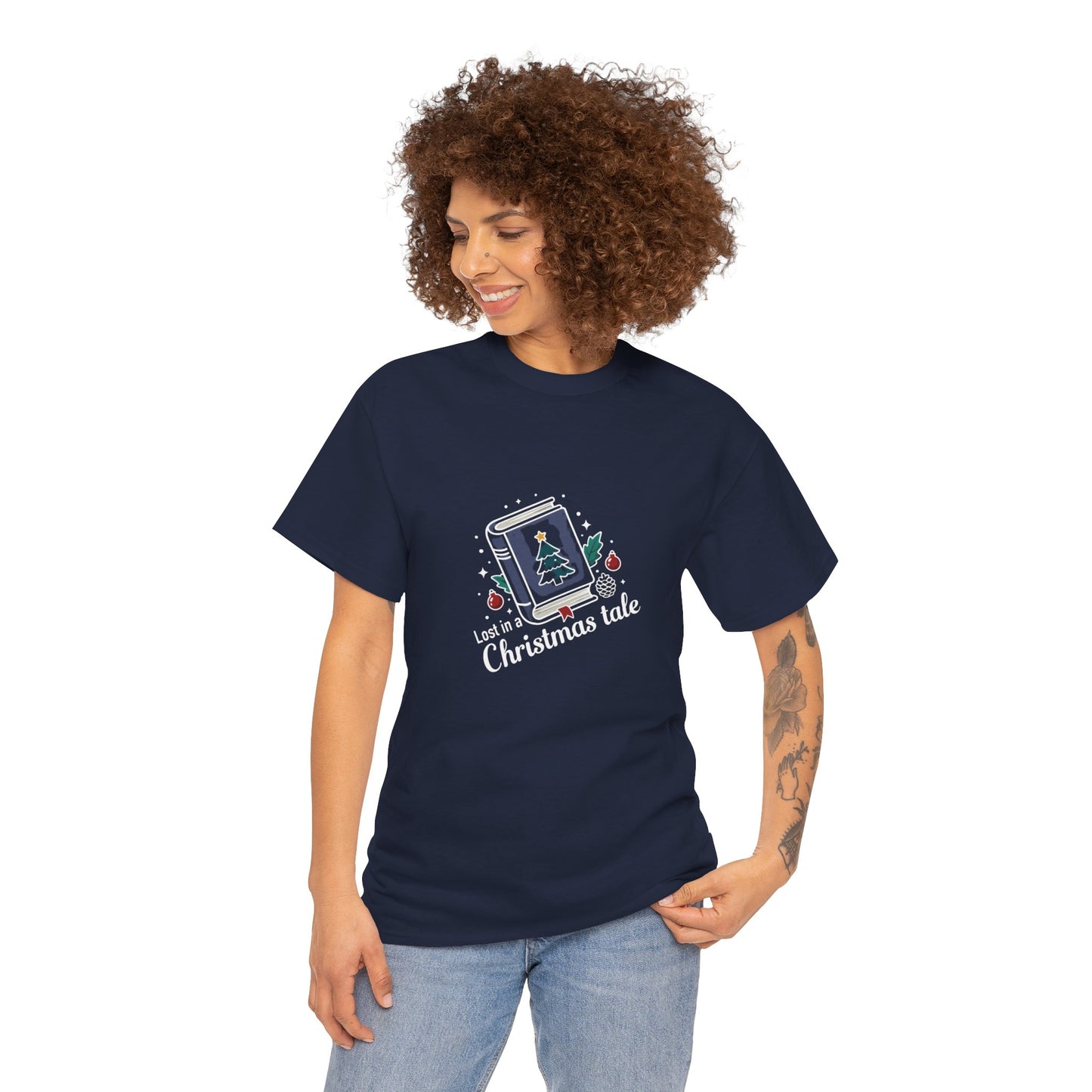 Christmas Snow Globe Tee — 'Let’s a Christmas Tale' Holiday T-Shirt