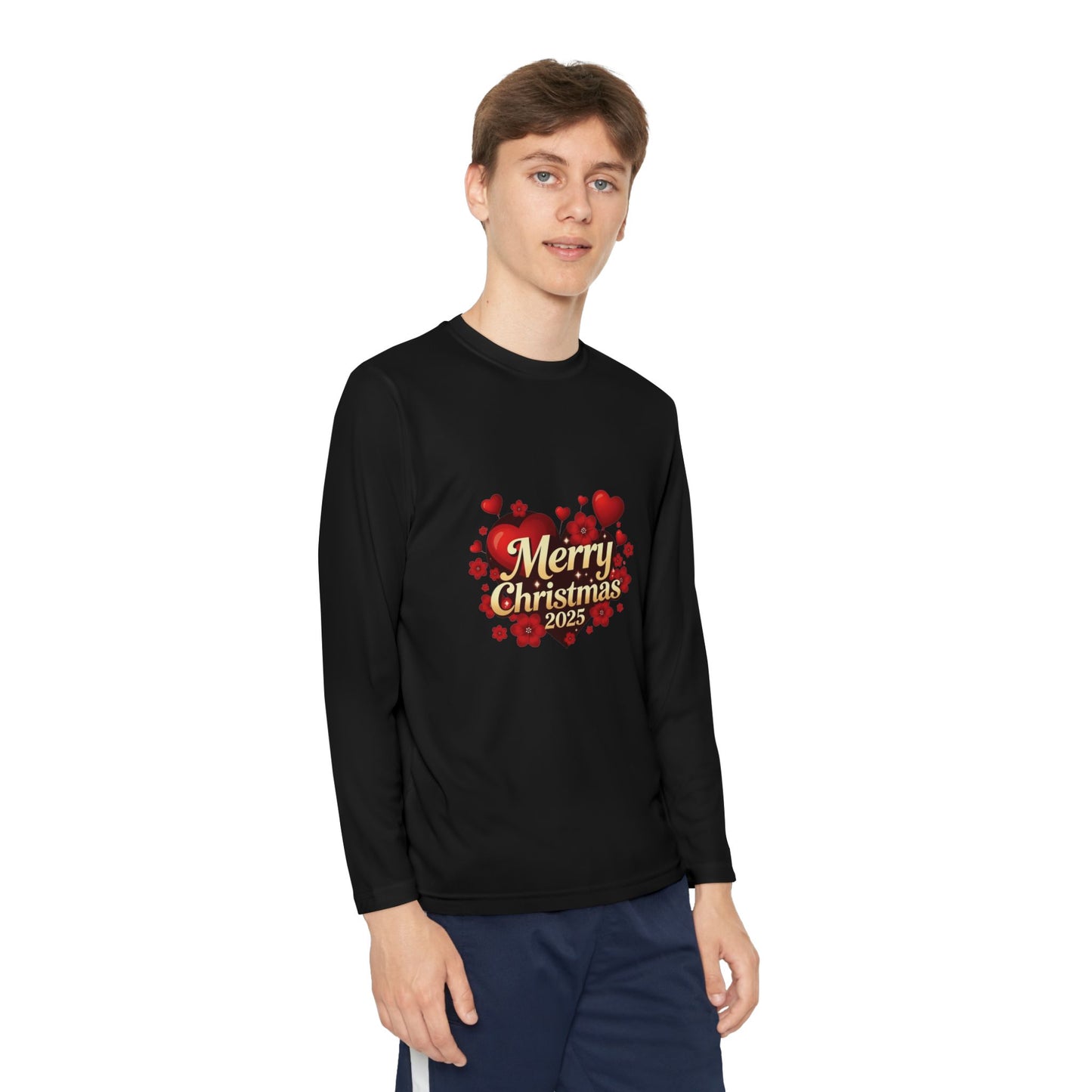 Youth Long Sleeve “Merry Christmas 2025” Holiday Tee