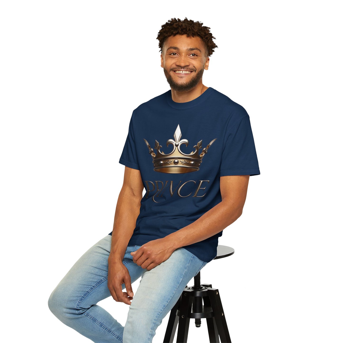Prince Crown T‑Shirt — Regal Gold Crown Graphic Tee