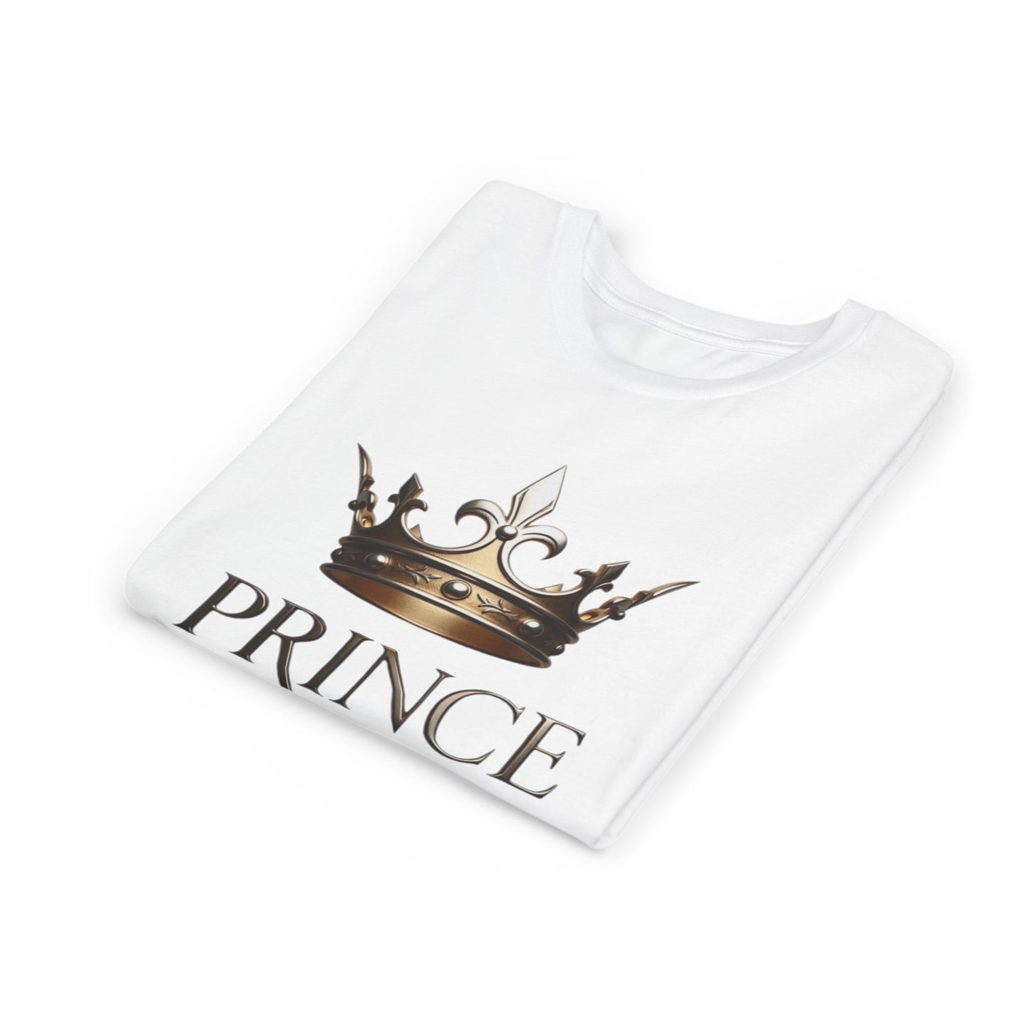 Youth Prince T‑Shirt – Gold Crown "Prince" Front & "The Royal Family" Back