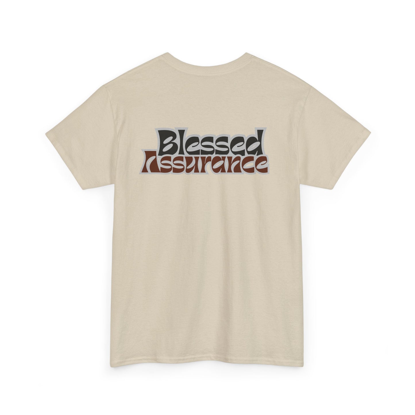 Blessed Assurance Unisex Heavy Cotton Tee | Inspirational Graphic T-Shirt for Everyday Comfort