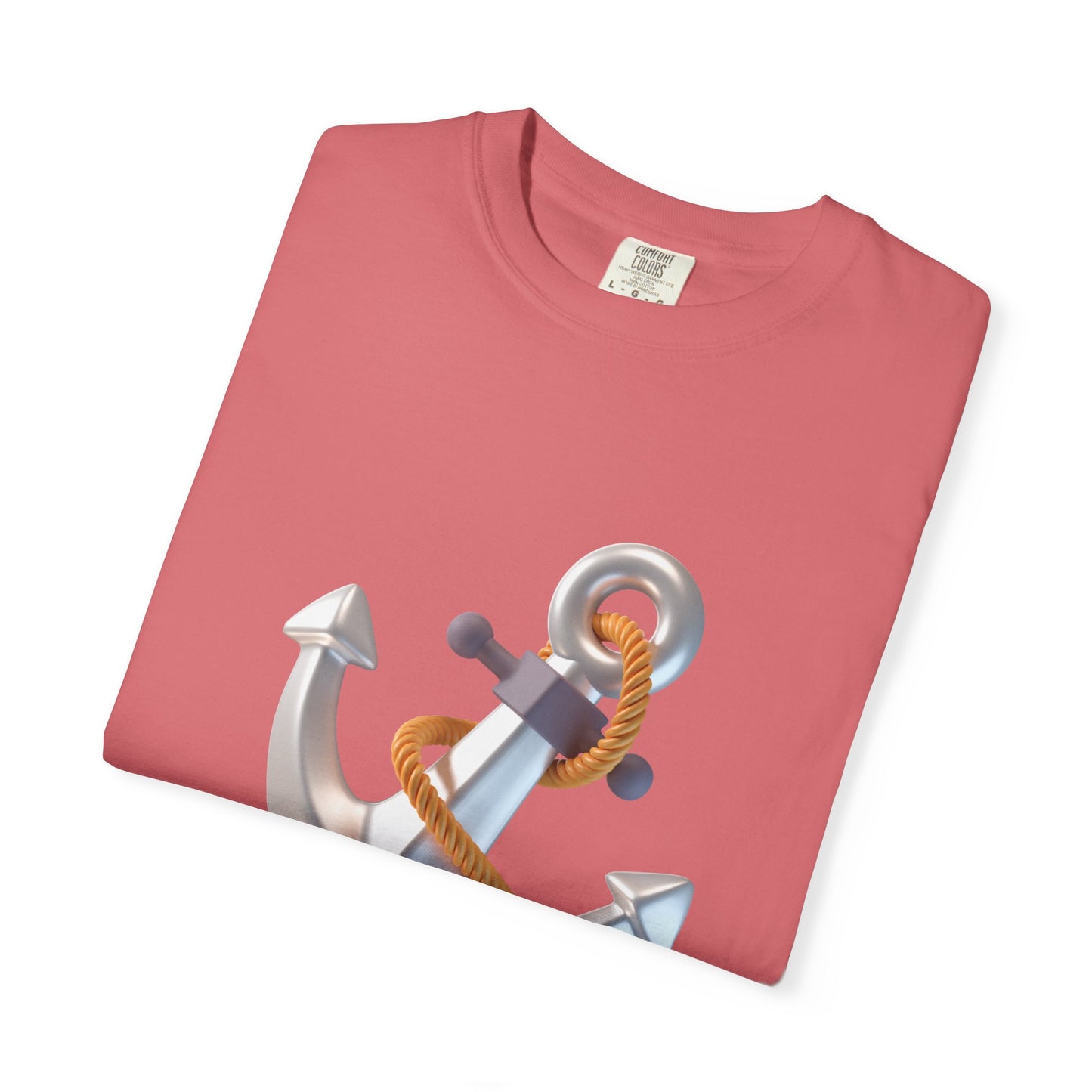 Faith-Inspired Unisex Garment-Dyed T-Shirt | 'In Jesus' Anchor Design