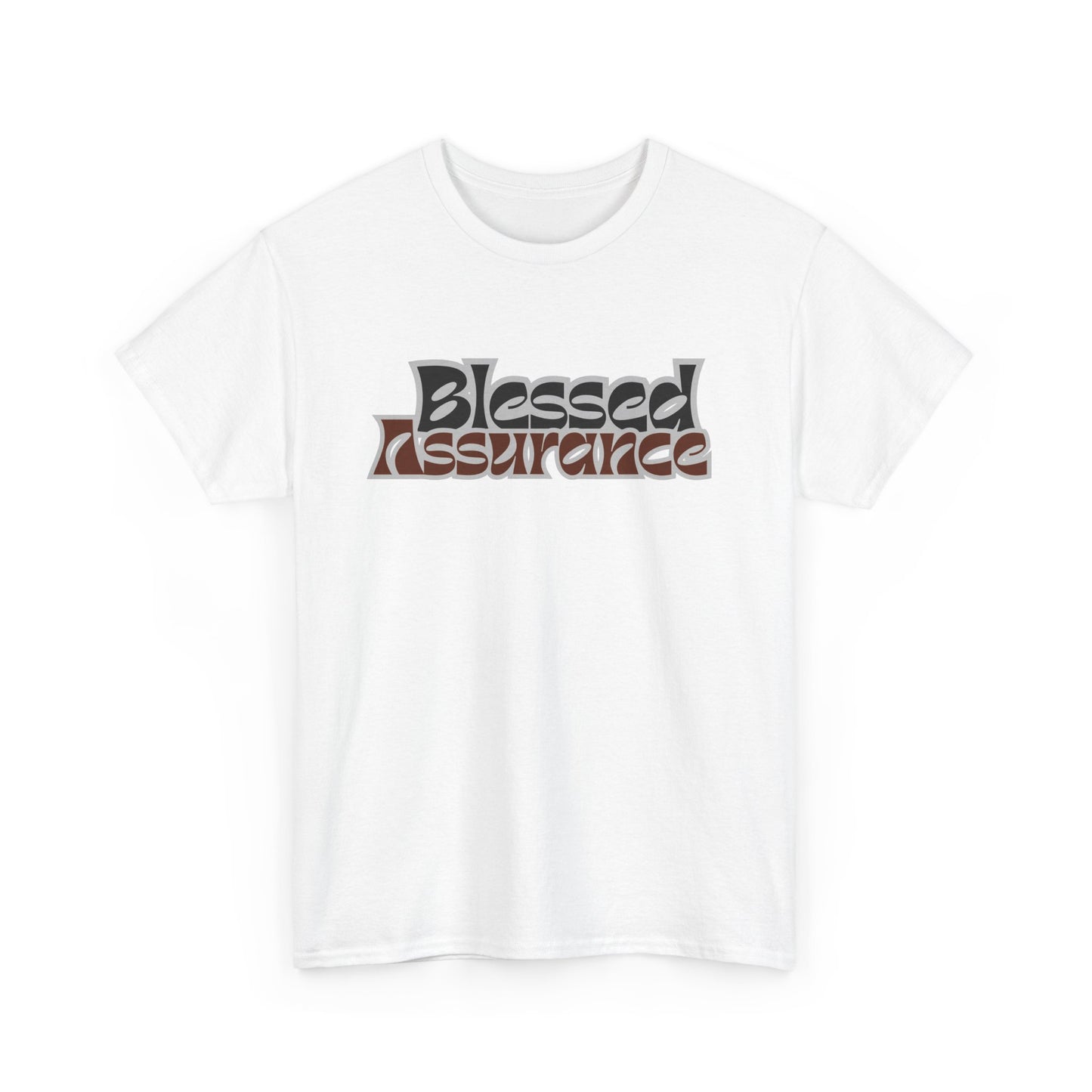 Blessed Assurance Unisex Heavy Cotton Tee | Inspirational Graphic T-Shirt for Everyday Comfort