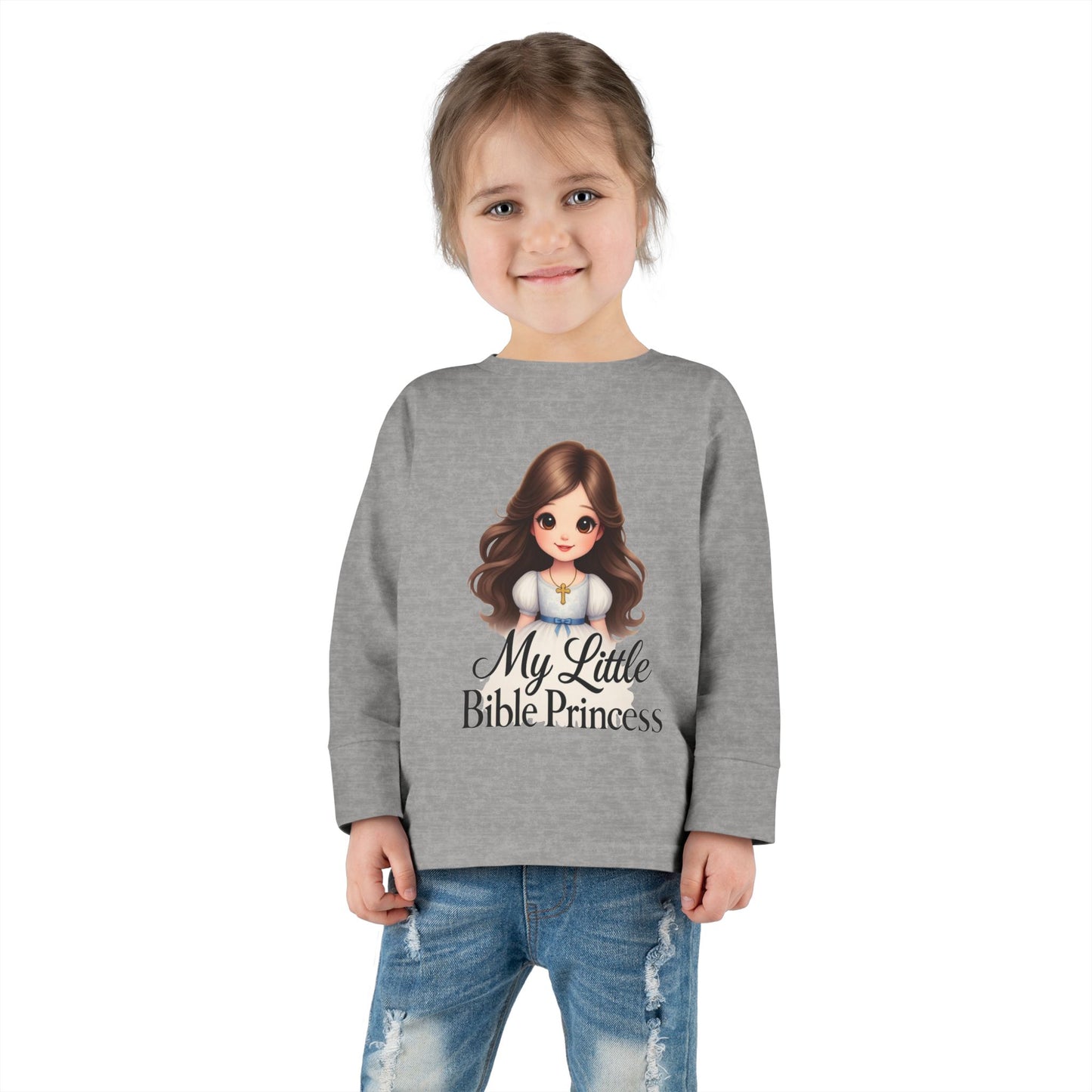 My Little Bible Princess Toddler Long Sleeve Tee