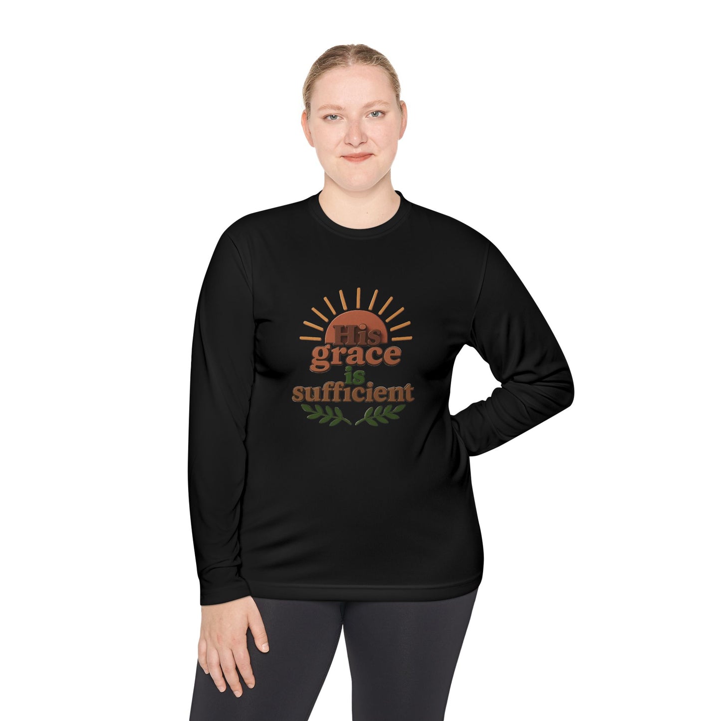 Grace Sufficient Long Sleeve Tee - Unisex Inspirational Shirt