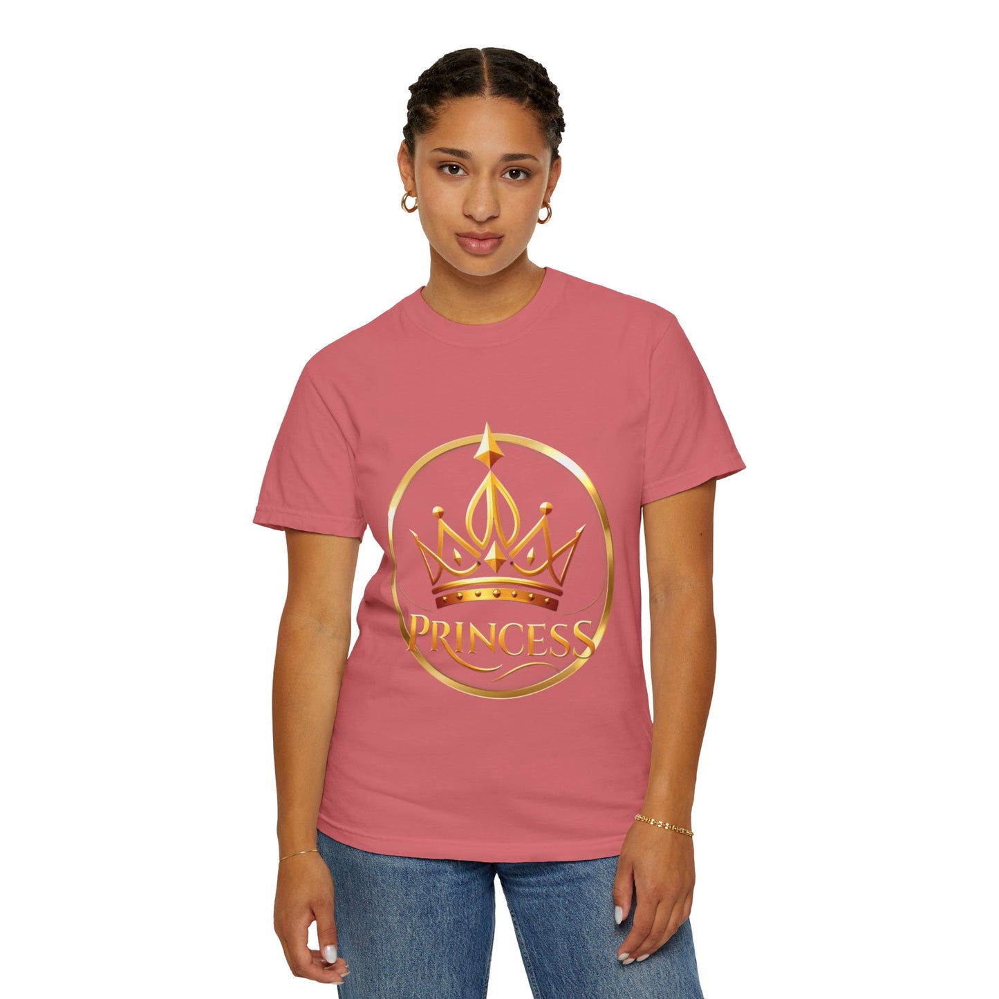 Princess Crown T‑Shirt — Gold Foil Royalty Graphic