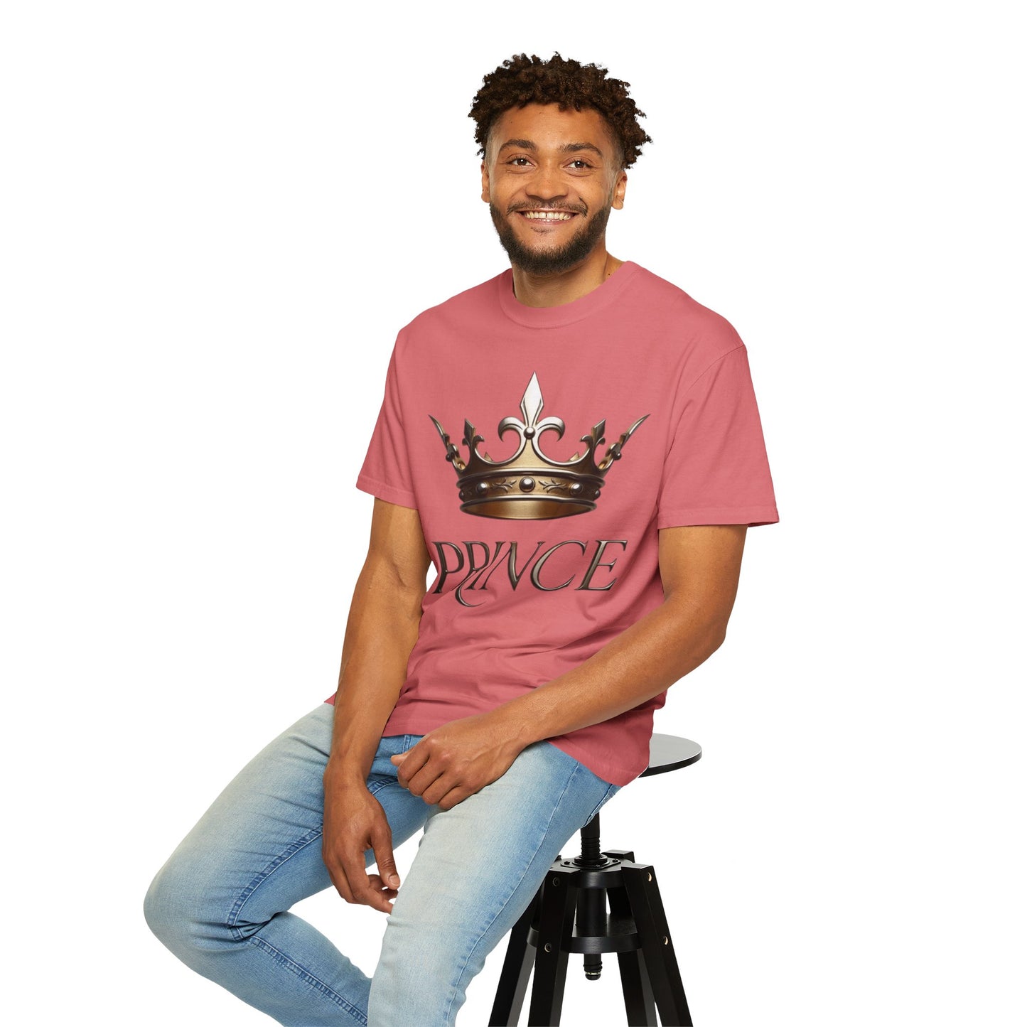 Prince Crown T‑Shirt — Regal Gold Crown Graphic Tee