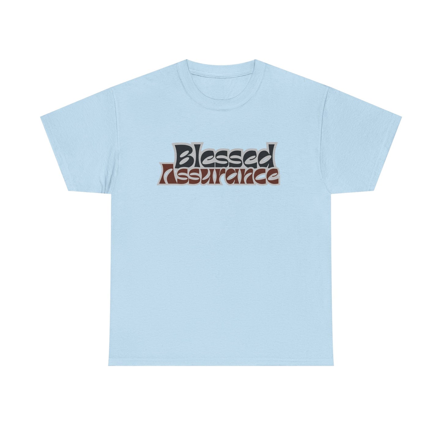 Blessed Assurance Unisex Heavy Cotton Tee | Inspirational Graphic T-Shirt for Everyday Comfort