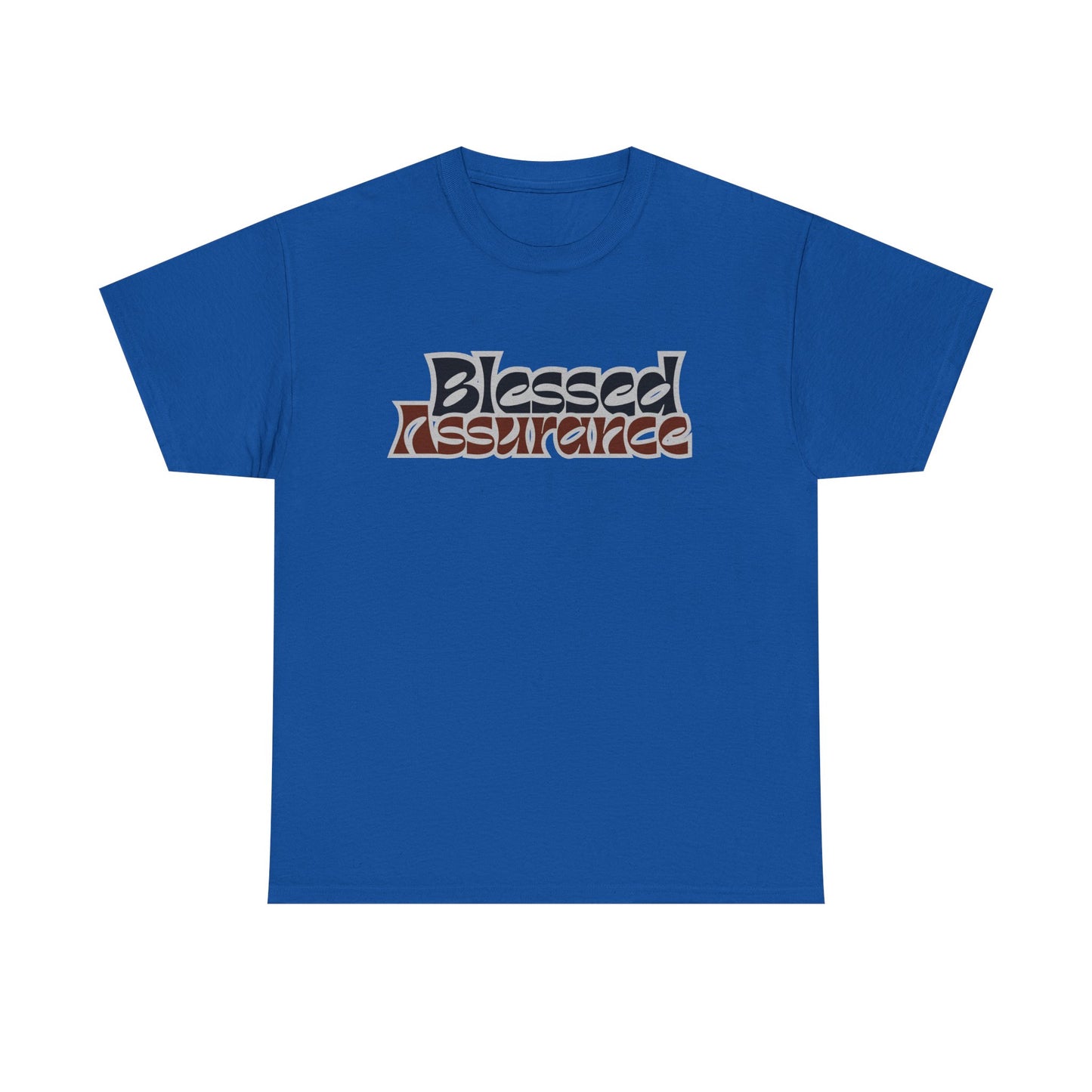 Blessed Assurance Unisex Heavy Cotton Tee | Inspirational Graphic T-Shirt for Everyday Comfort
