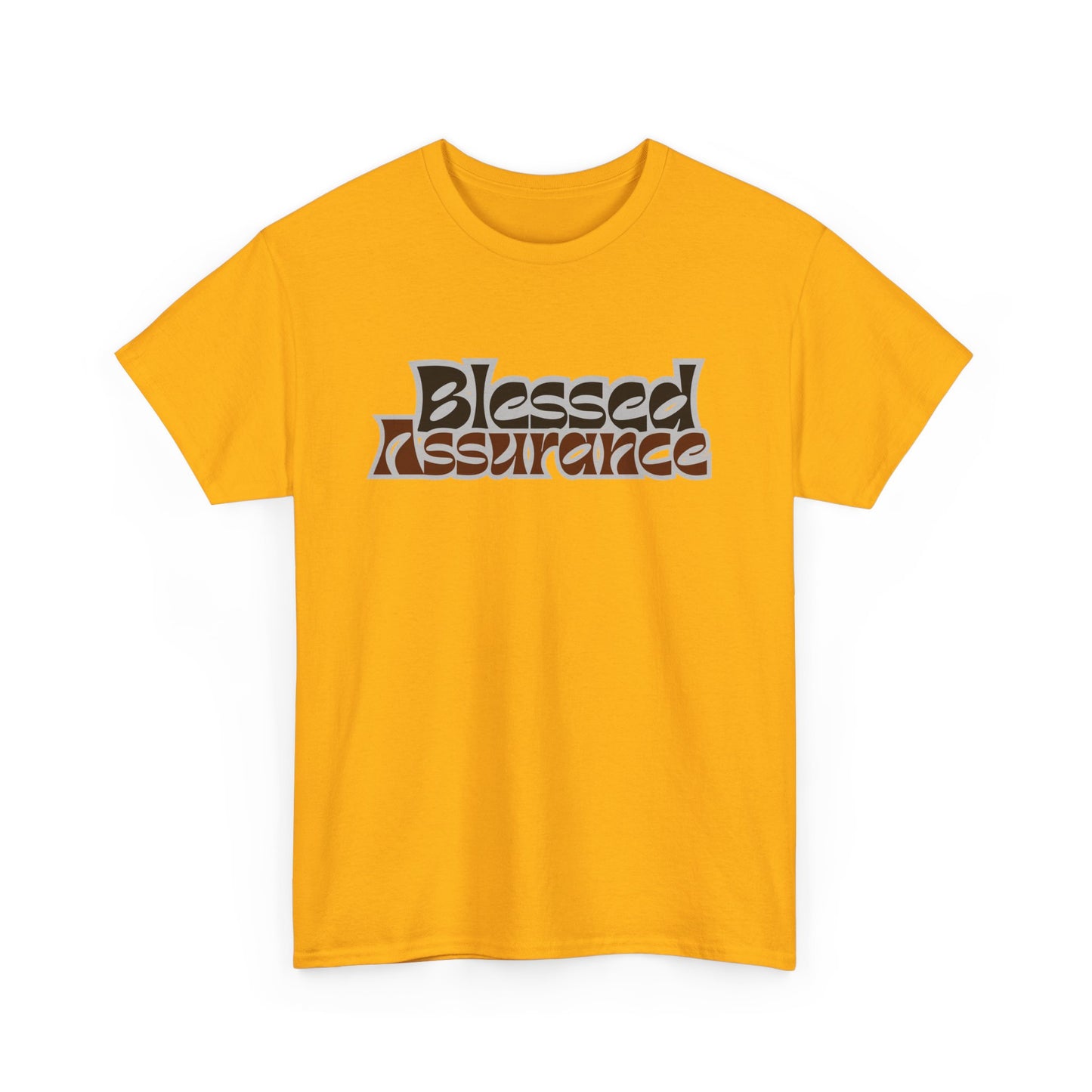 Blessed Assurance Unisex Heavy Cotton Tee | Inspirational Graphic T-Shirt for Everyday Comfort