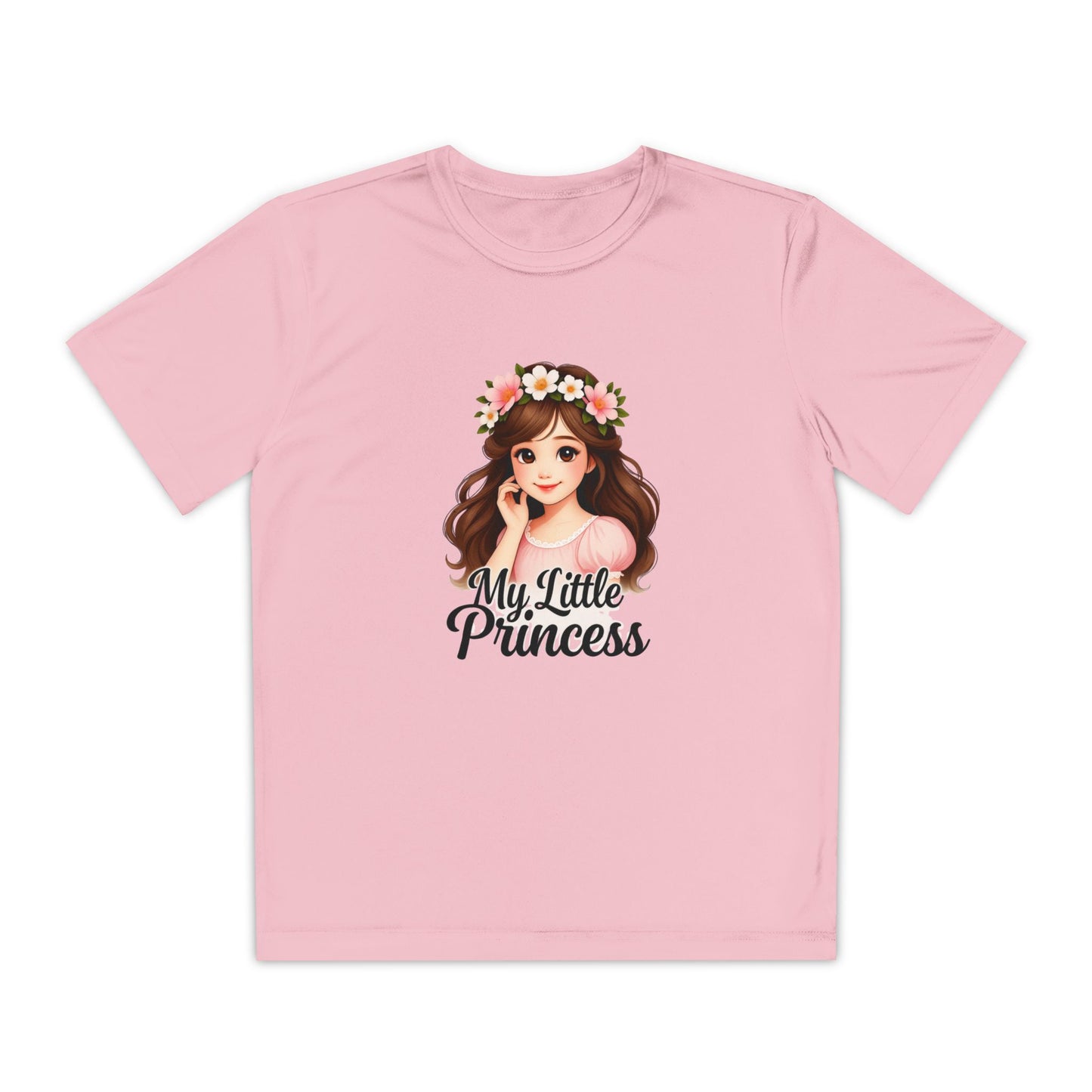 My Little Princess Youth Tee - Cute Floral Design for Girls