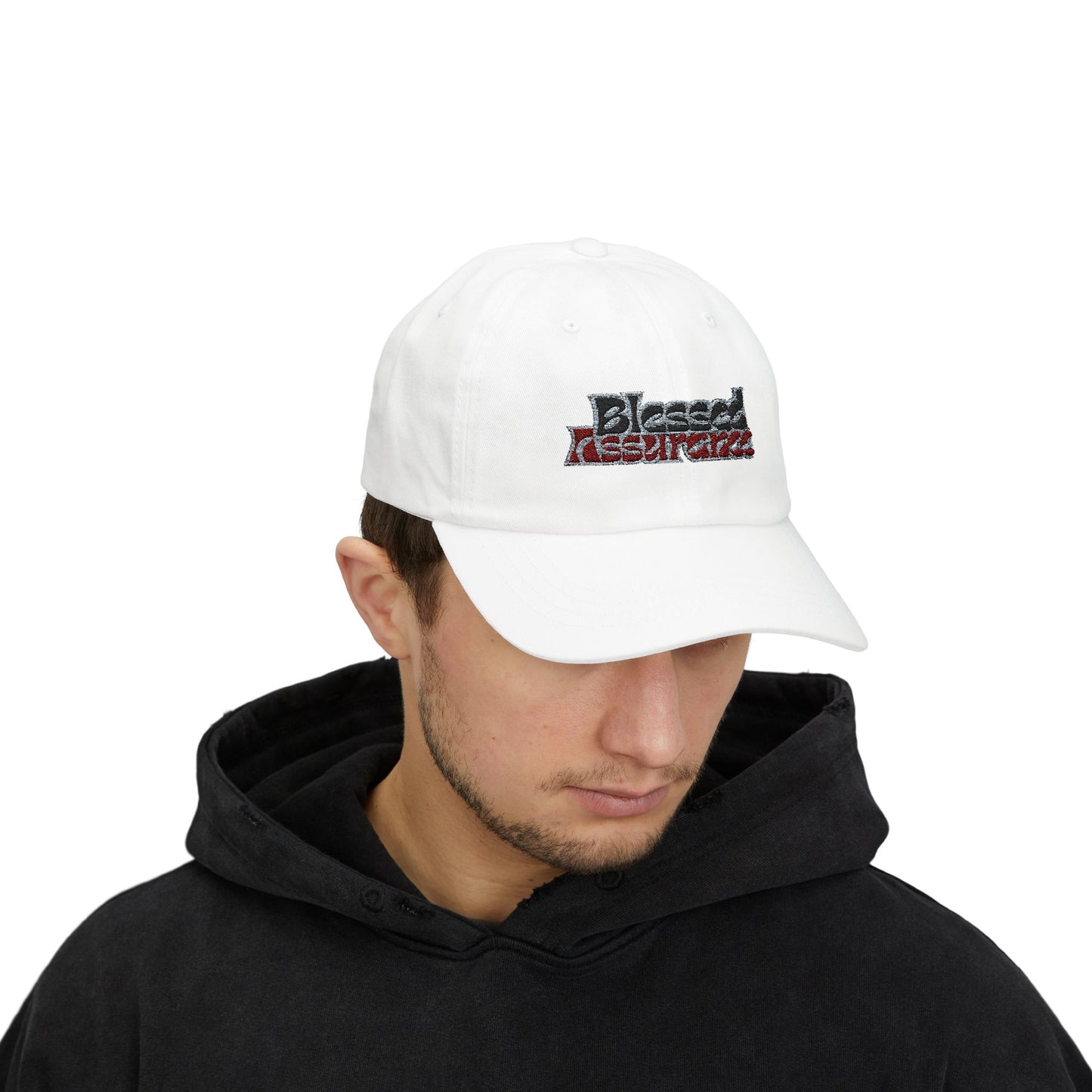 Blessed Assurance Dad Cap - Classic White Baseball Hat for Everyday Style