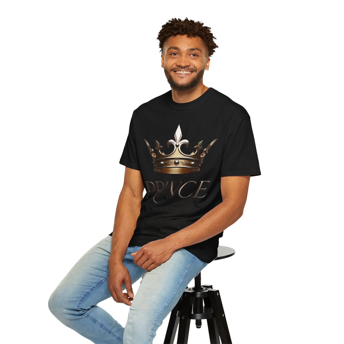 Prince Crown T‑Shirt — Regal Gold Crown Graphic Tee