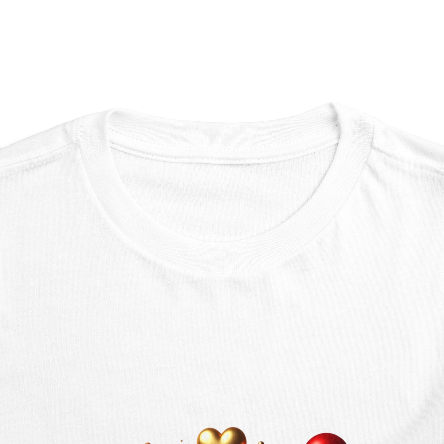 Merry Christmas Toddler Tee — Festive Gold Script Holiday Shirt