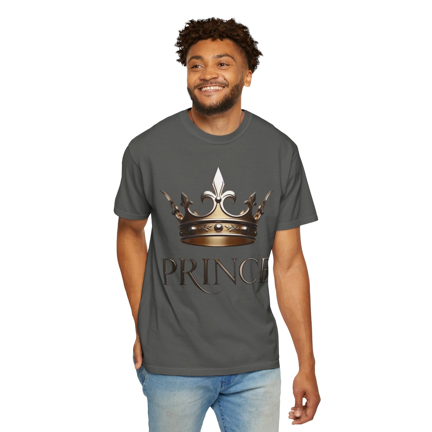 Prince Crown T‑Shirt — Regal Gold Crown Graphic Tee