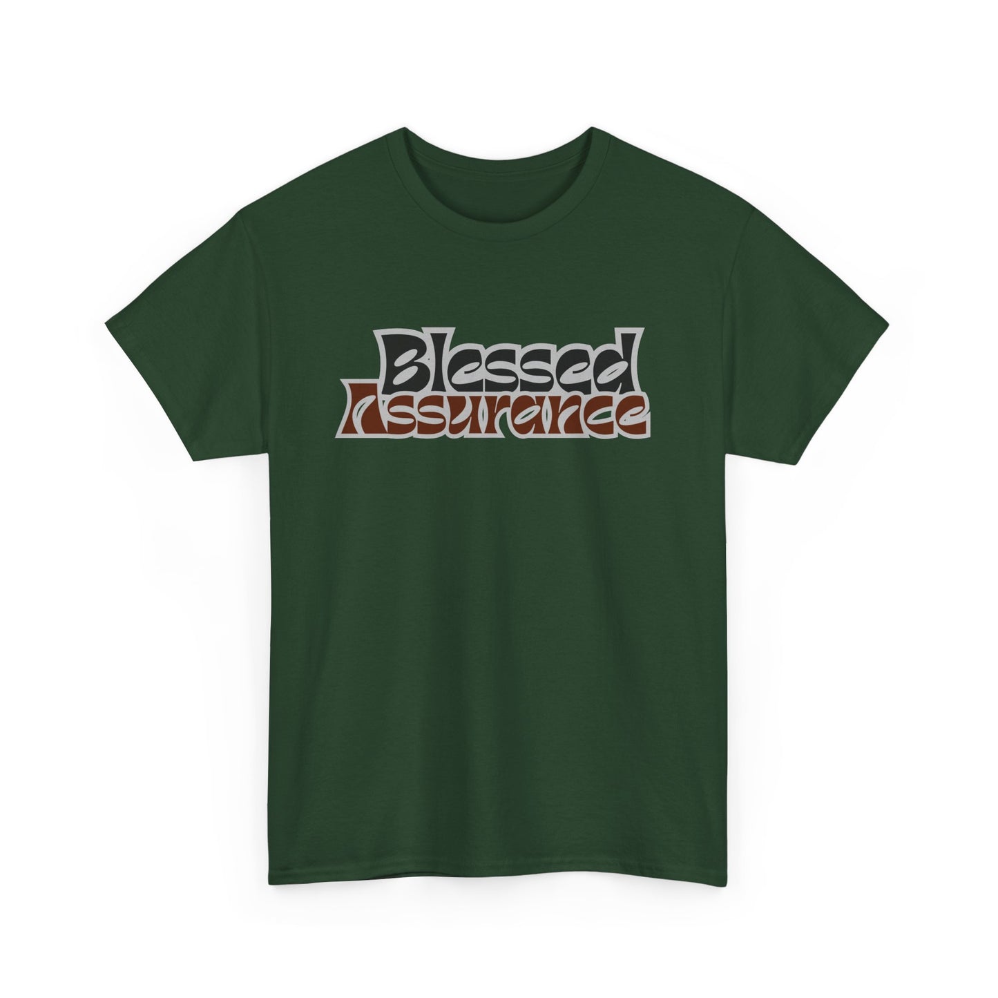 Blessed Assurance Unisex Heavy Cotton Tee | Inspirational Graphic T-Shirt for Everyday Comfort