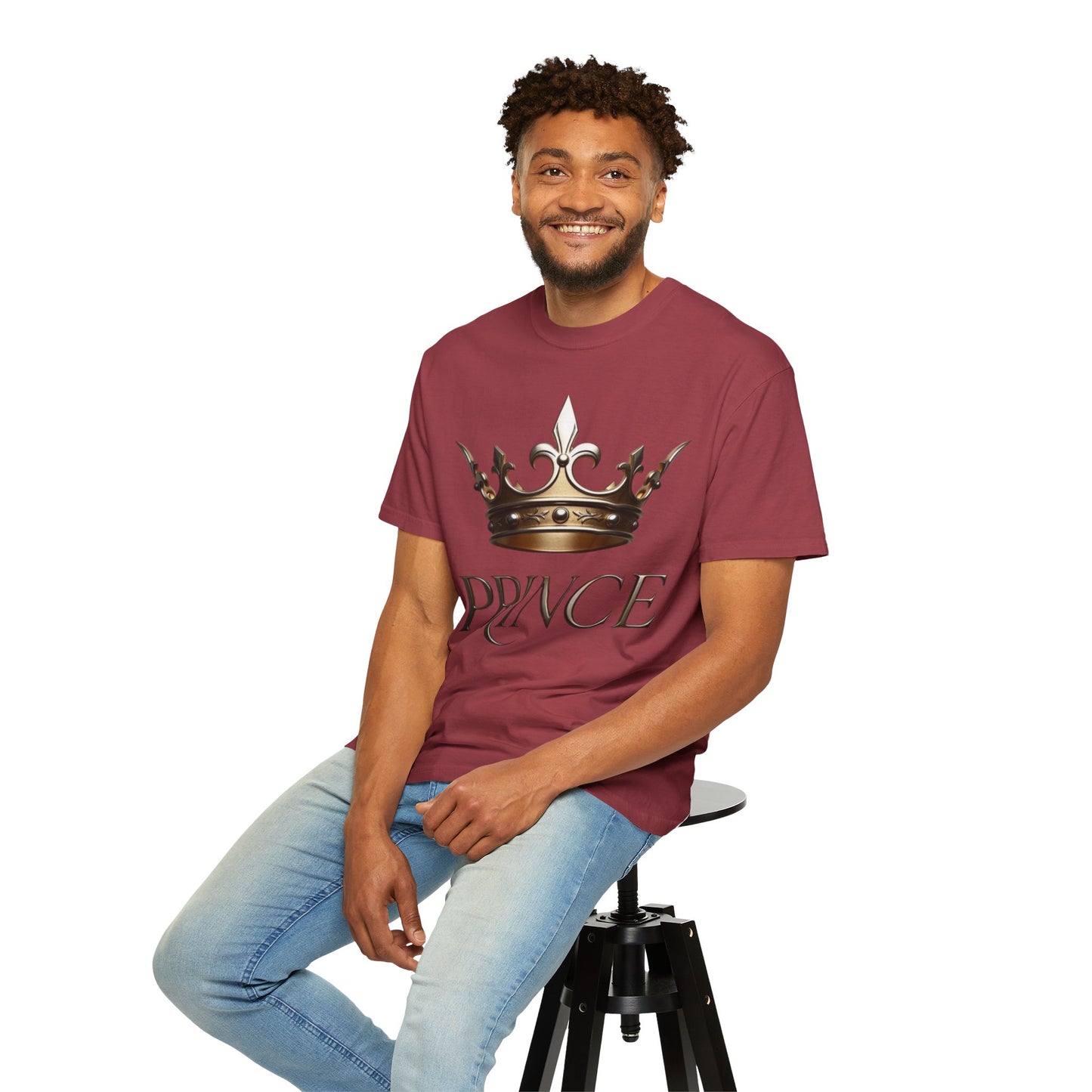 Prince Crown T‑Shirt — Regal Gold Crown Graphic Tee