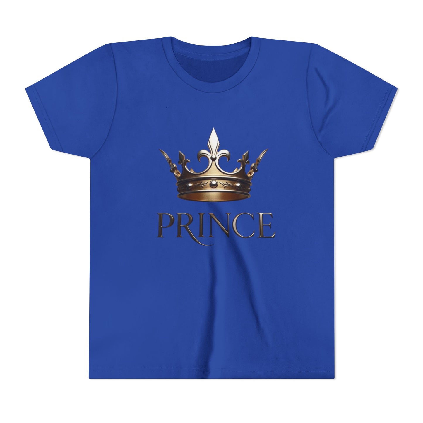 Youth Prince T‑Shirt – Gold Crown "Prince" Front & "The Royal Family" Back
