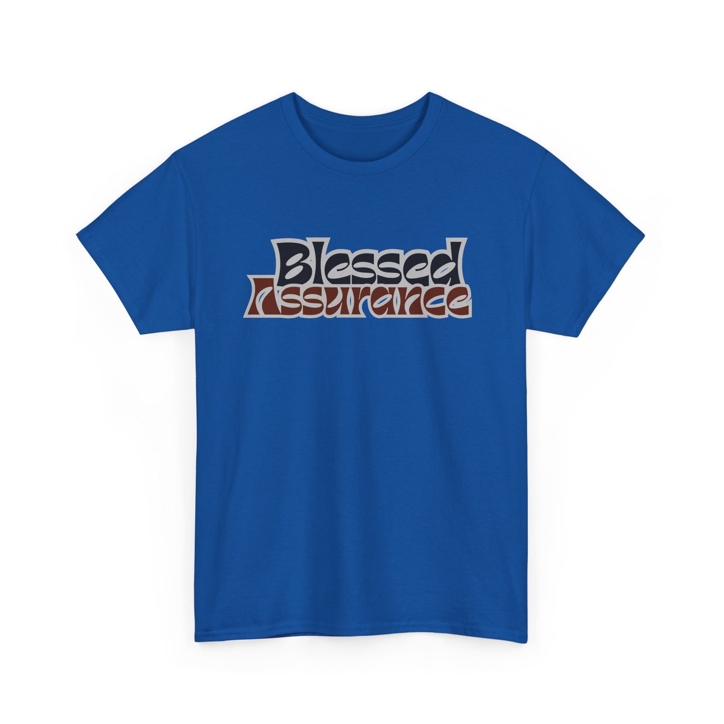 Blessed Assurance Unisex Heavy Cotton Tee | Inspirational Graphic T-Shirt for Everyday Comfort