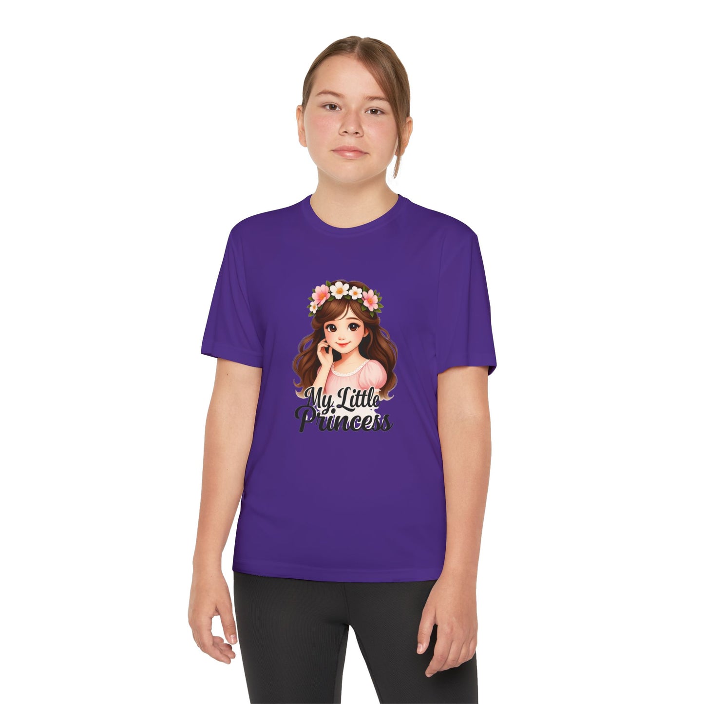 My Little Princess Youth Tee - Cute Floral Design for Girls