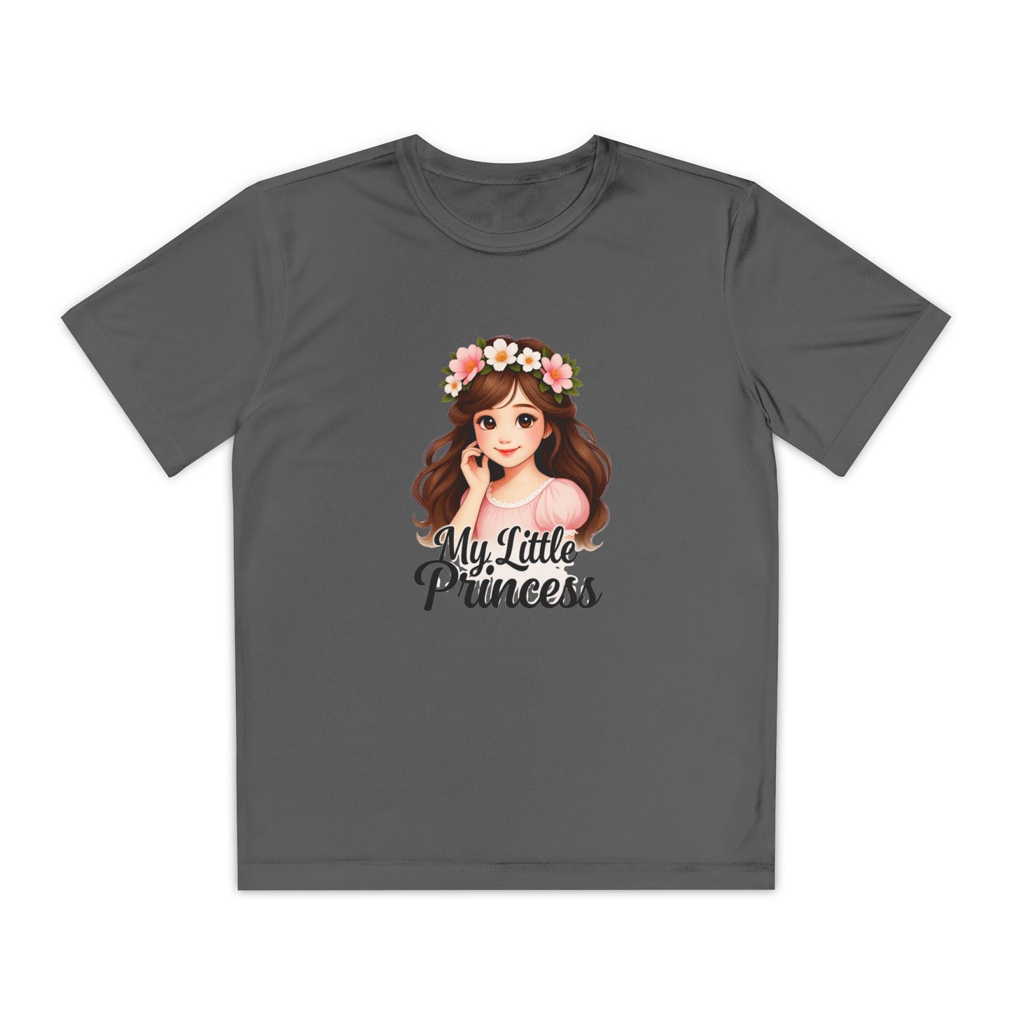 My Little Princess Youth Tee - Cute Floral Design for Girls