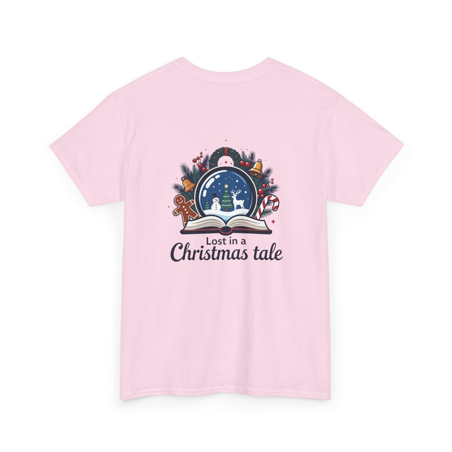 Christmas Tee — "Lost in a Christmas Tale" Snow Globe Graphic Shirt
