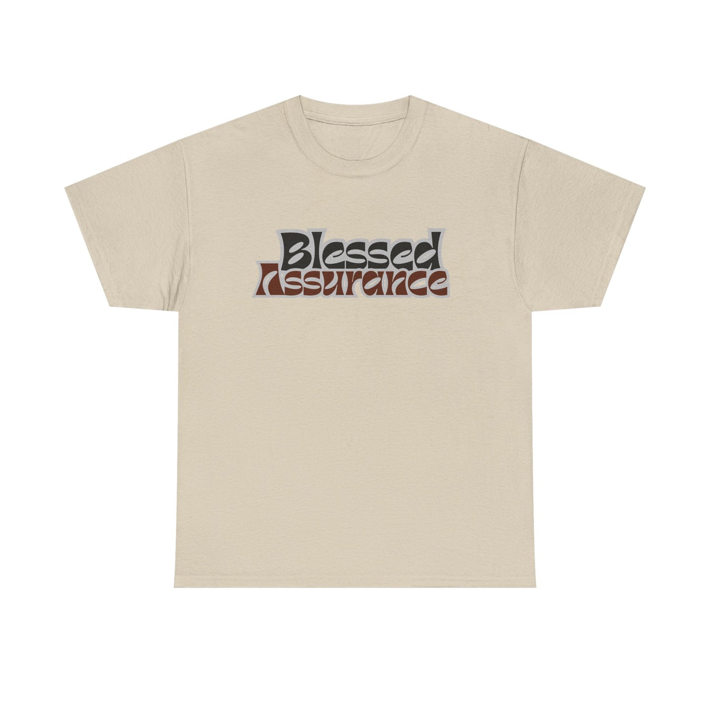 Blessed Assurance Unisex Heavy Cotton Tee | Inspirational Graphic T-Shirt for Everyday Comfort