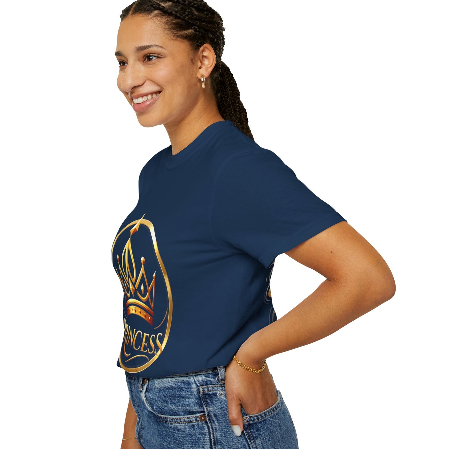 Princess Crown T‑Shirt — Gold Foil Royalty Graphic
