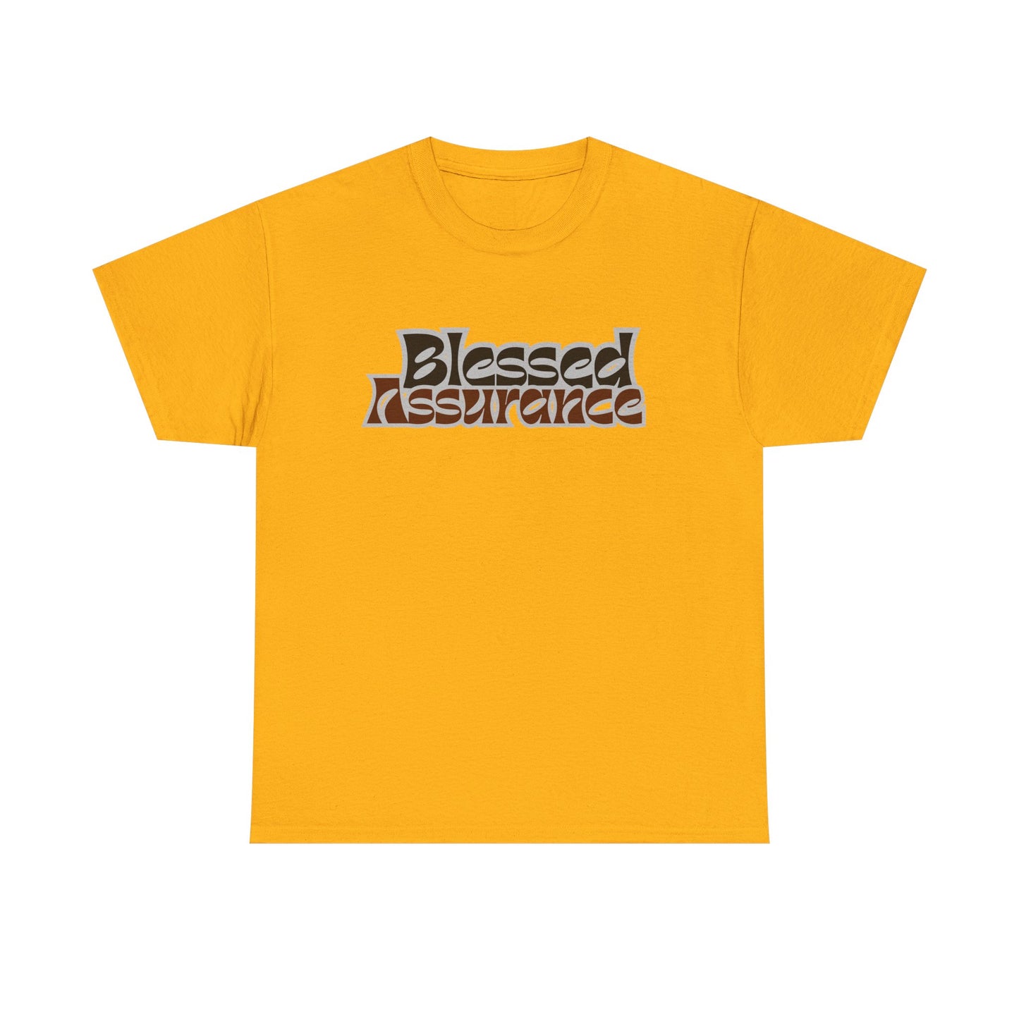Blessed Assurance Unisex Heavy Cotton Tee | Inspirational Graphic T-Shirt for Everyday Comfort