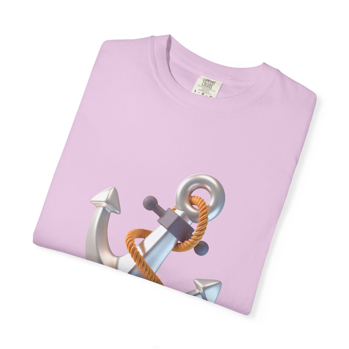 Faith-Inspired Unisex Garment-Dyed T-Shirt | 'In Jesus' Anchor Design