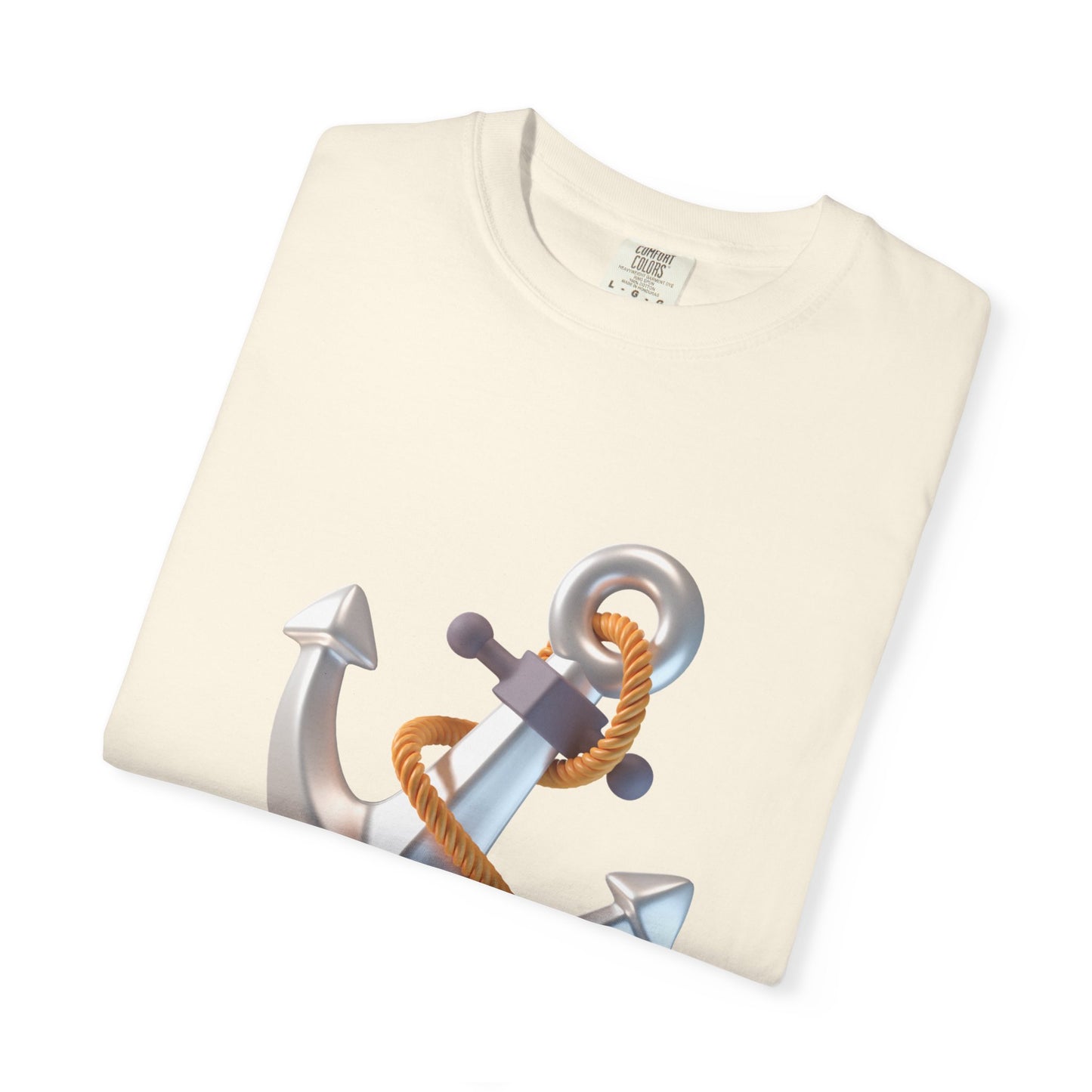 Faith-Inspired Unisex Garment-Dyed T-Shirt | 'In Jesus' Anchor Design