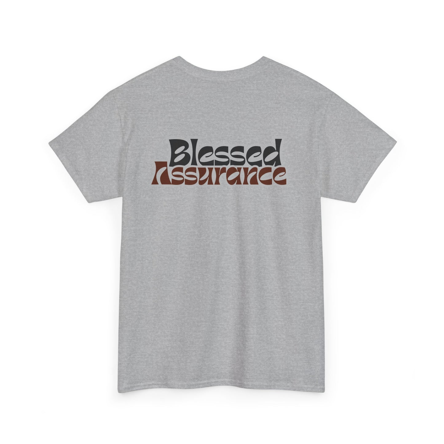 Blessed Assurance Unisex Heavy Cotton Tee | Inspirational Graphic T-Shirt for Everyday Comfort