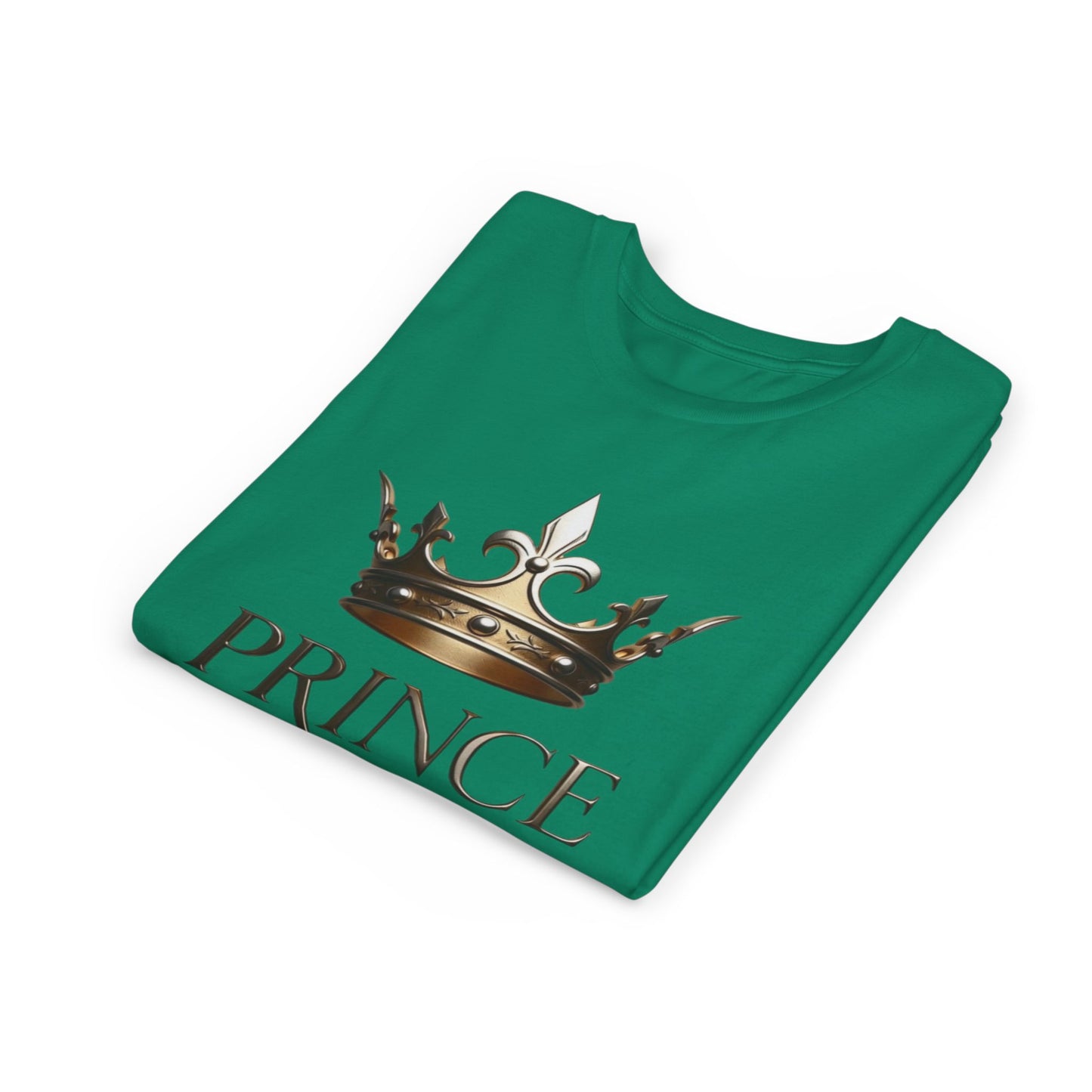 Youth Prince T‑Shirt – Gold Crown "Prince" Front & "The Royal Family" Back