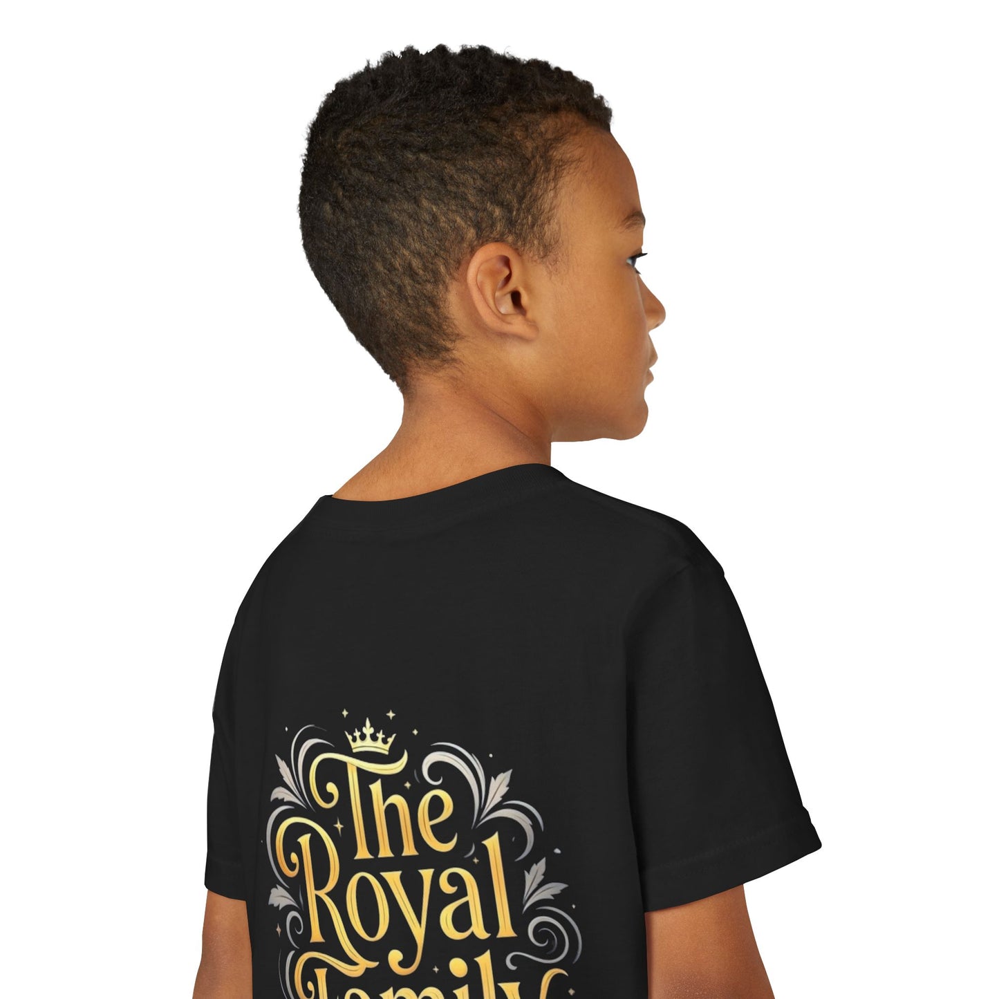 Youth Prince T‑Shirt – Gold Crown "Prince" Front & "The Royal Family" Back