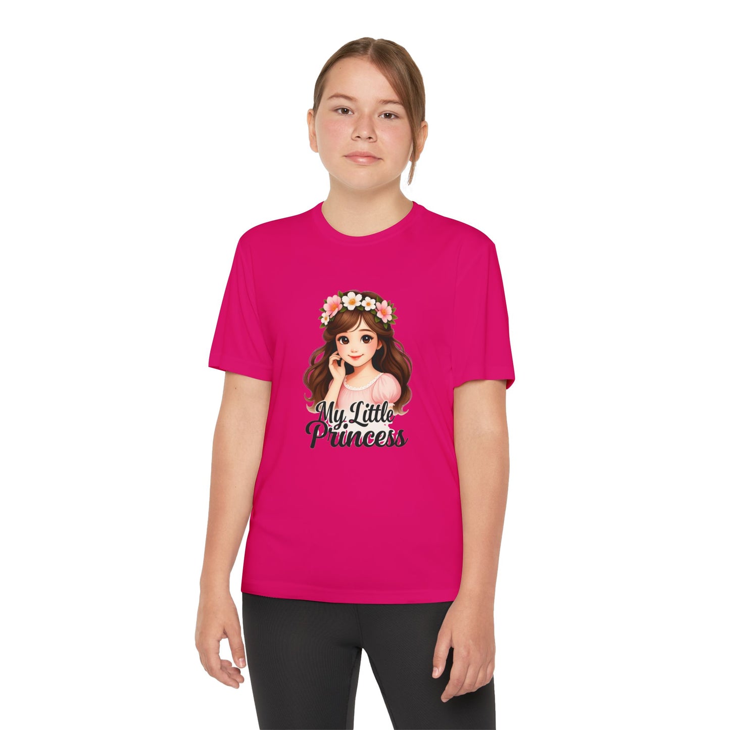 My Little Princess Youth Tee - Cute Floral Design for Girls