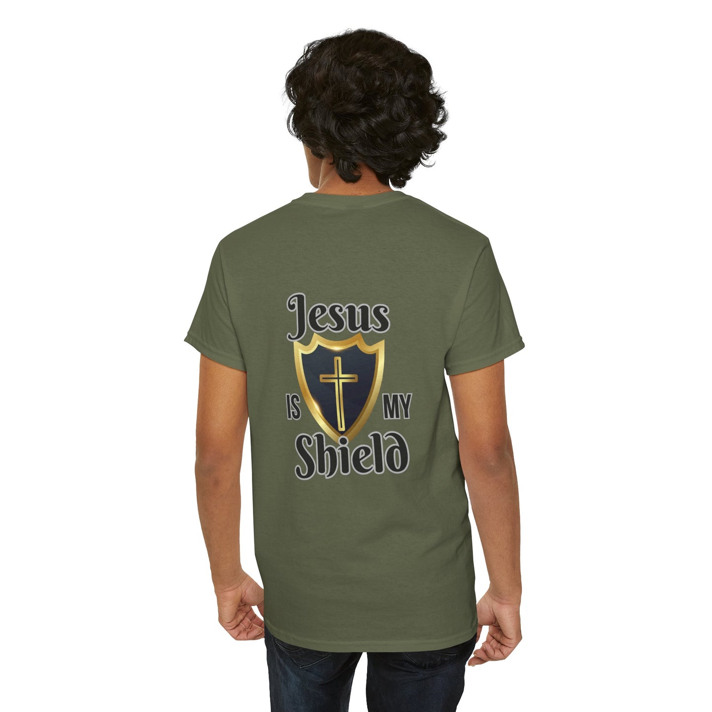 Jesus Is My Shield Unisex Heavy Cotton Tee